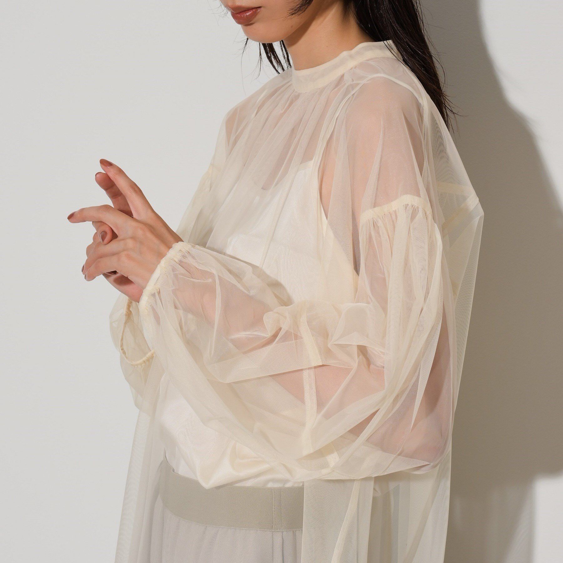 GALLEST「チュールフォルムブラウス」|シャツ・ブラウス|