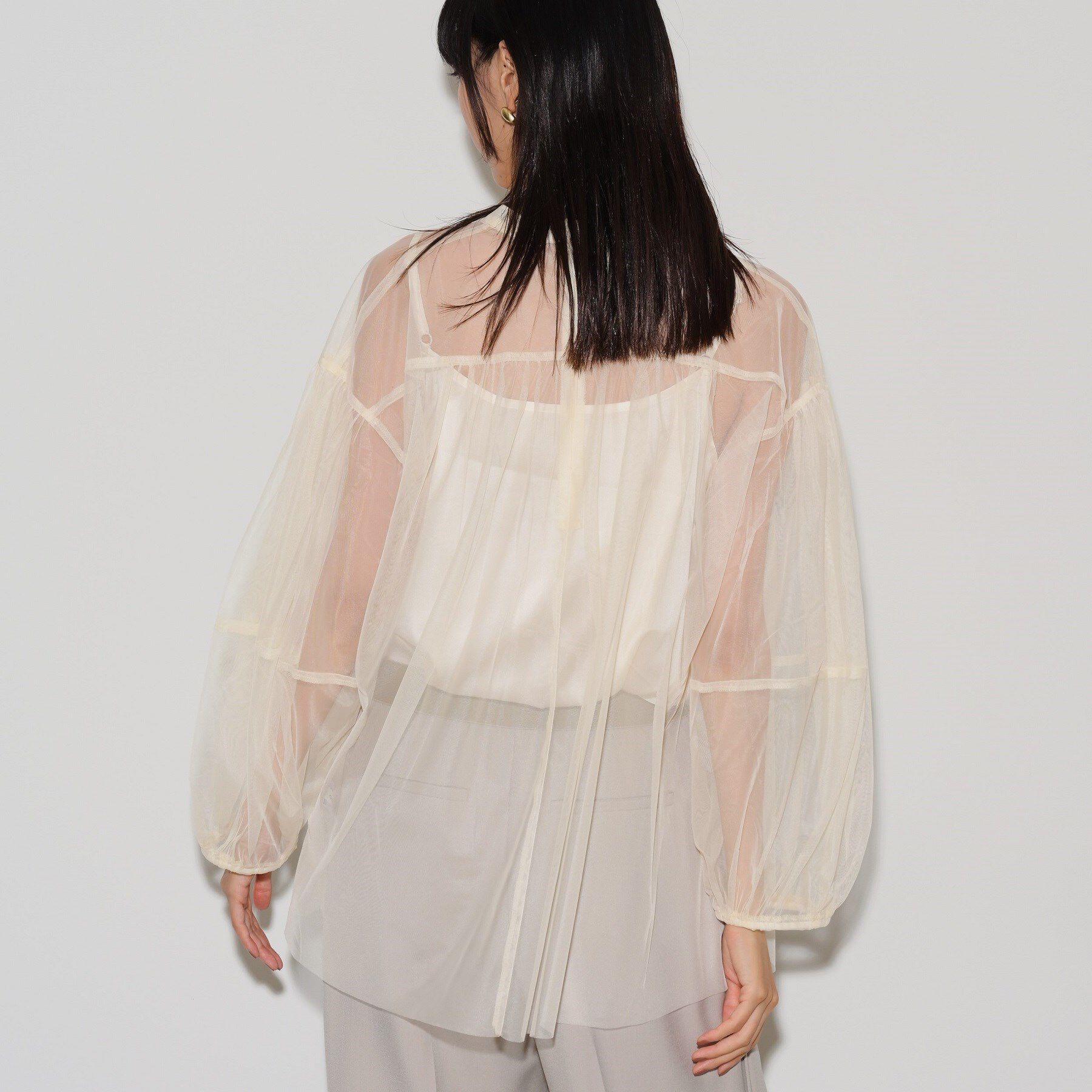 GALLEST「チュールフォルムブラウス」|シャツ・ブラウス|