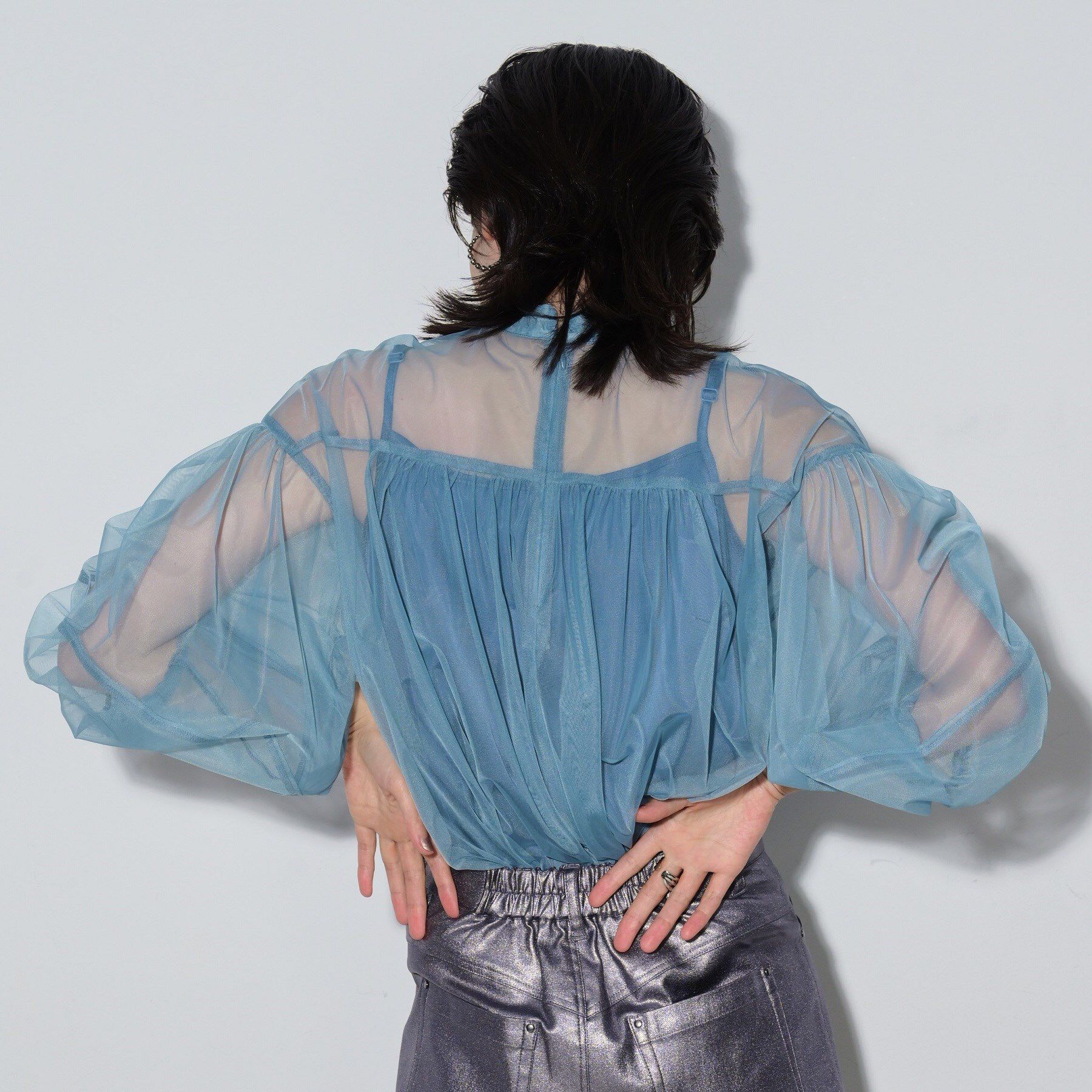 GALLEST「チュールフォルムブラウス」|シャツ・ブラウス|
