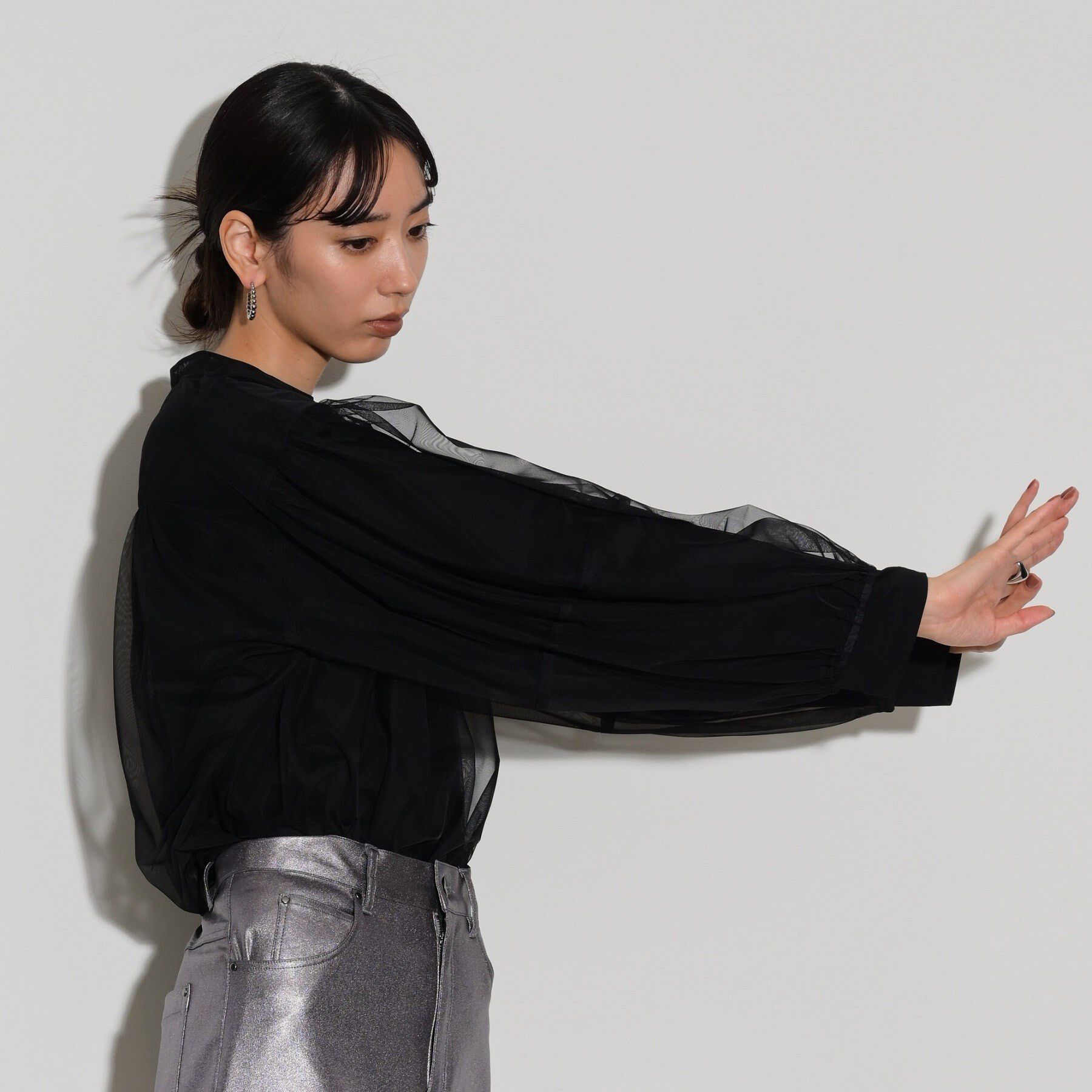 GALLEST「チュールフォルムブラウス」|シャツ・ブラウス|