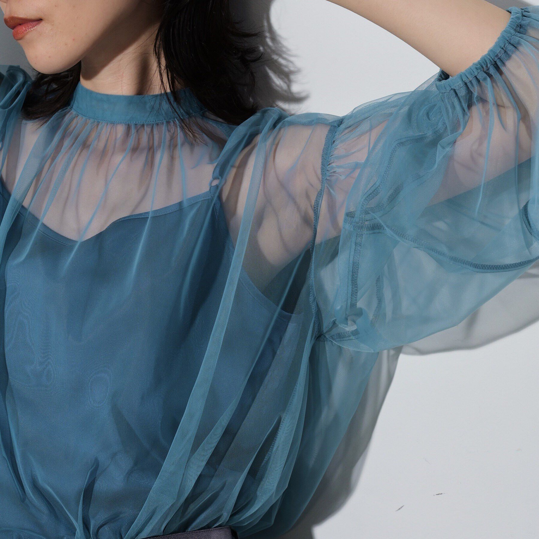 GALLEST「チュールフォルムブラウス」|シャツ・ブラウス|