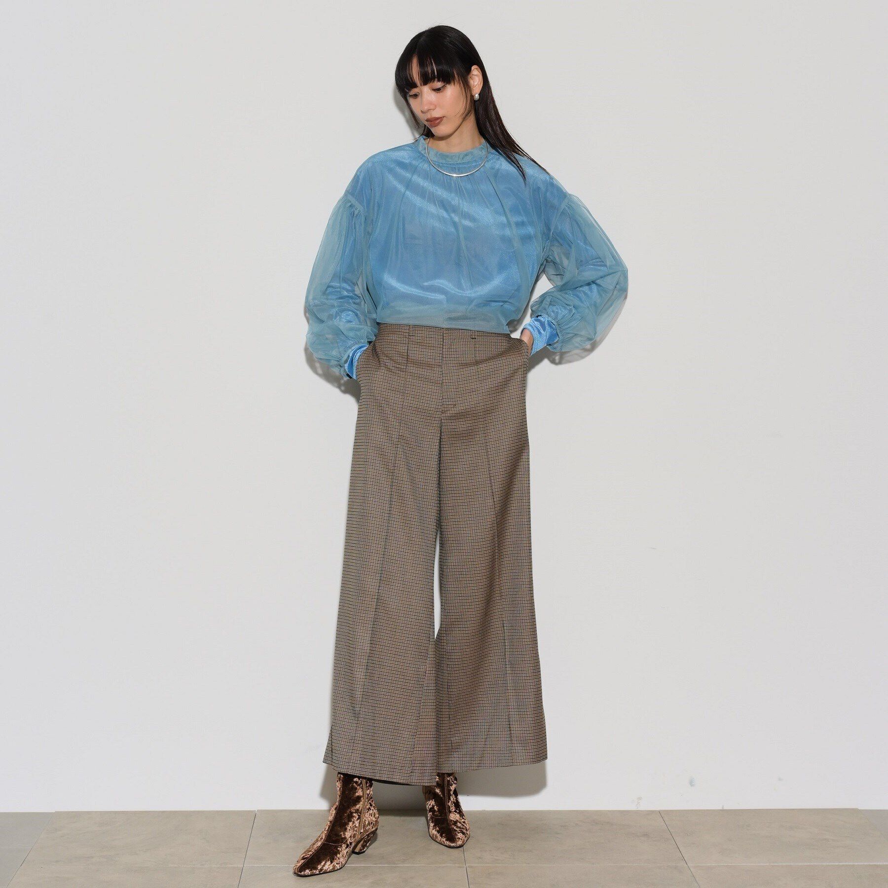 GALLEST「チュールフォルムブラウス」|シャツ・ブラウス|