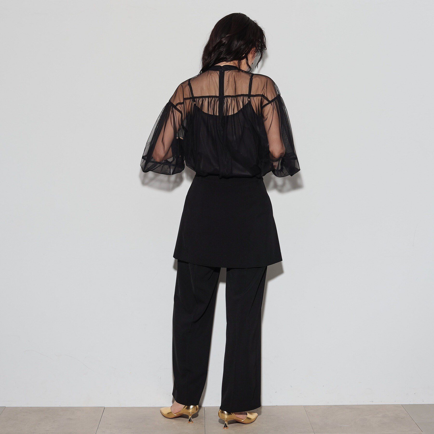 GALLEST「チュールフォルムブラウス」|シャツ・ブラウス|