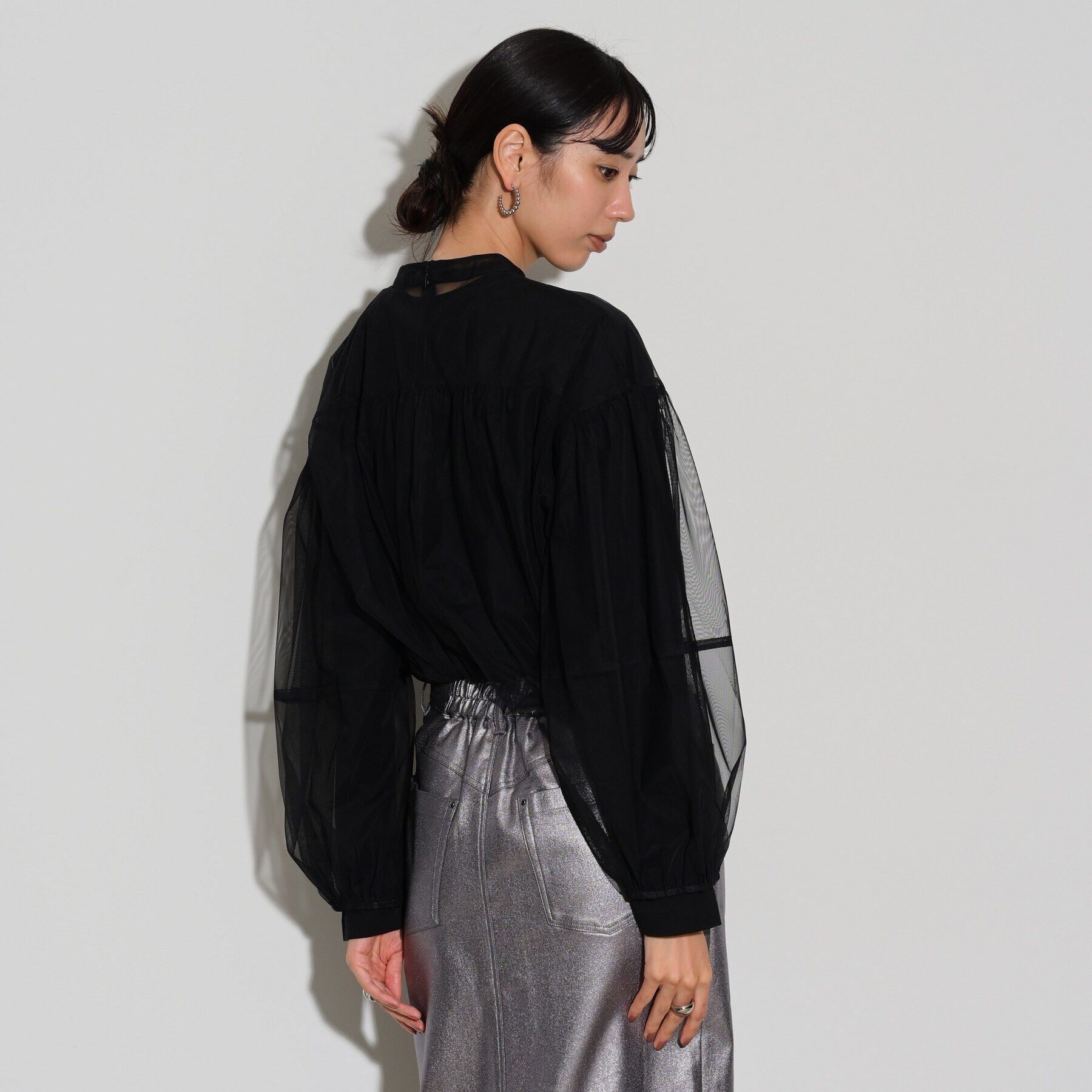 GALLEST「チュールフォルムブラウス」|シャツ・ブラウス|