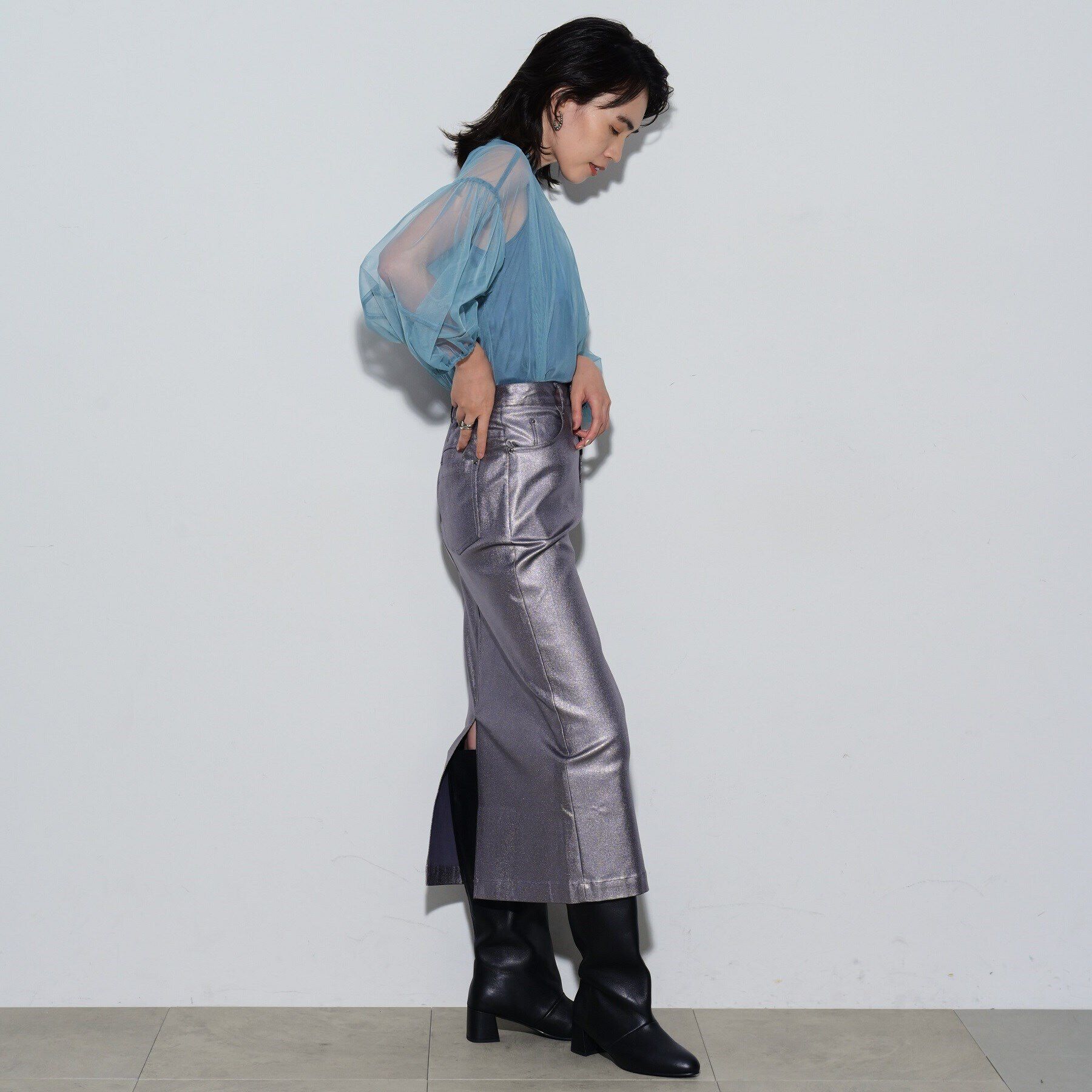 GALLEST「チュールフォルムブラウス」|シャツ・ブラウス|