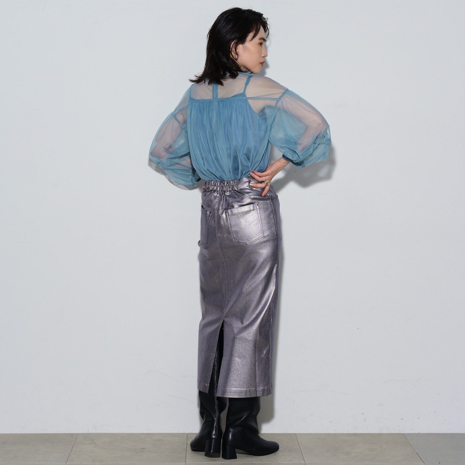 GALLEST「チュールフォルムブラウス」|シャツ・ブラウス|