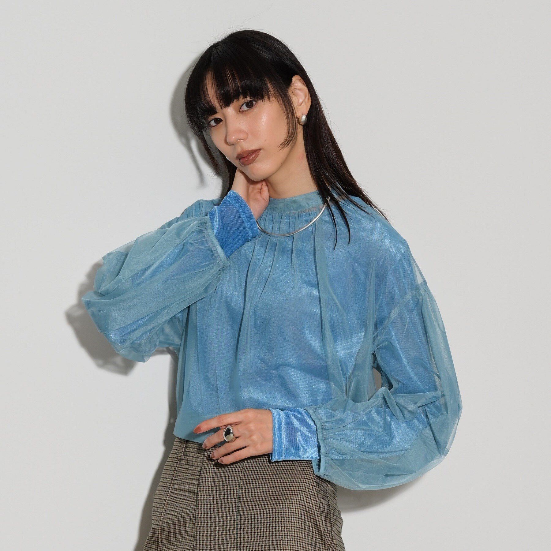 GALLEST「チュールフォルムブラウス」|シャツ・ブラウス|