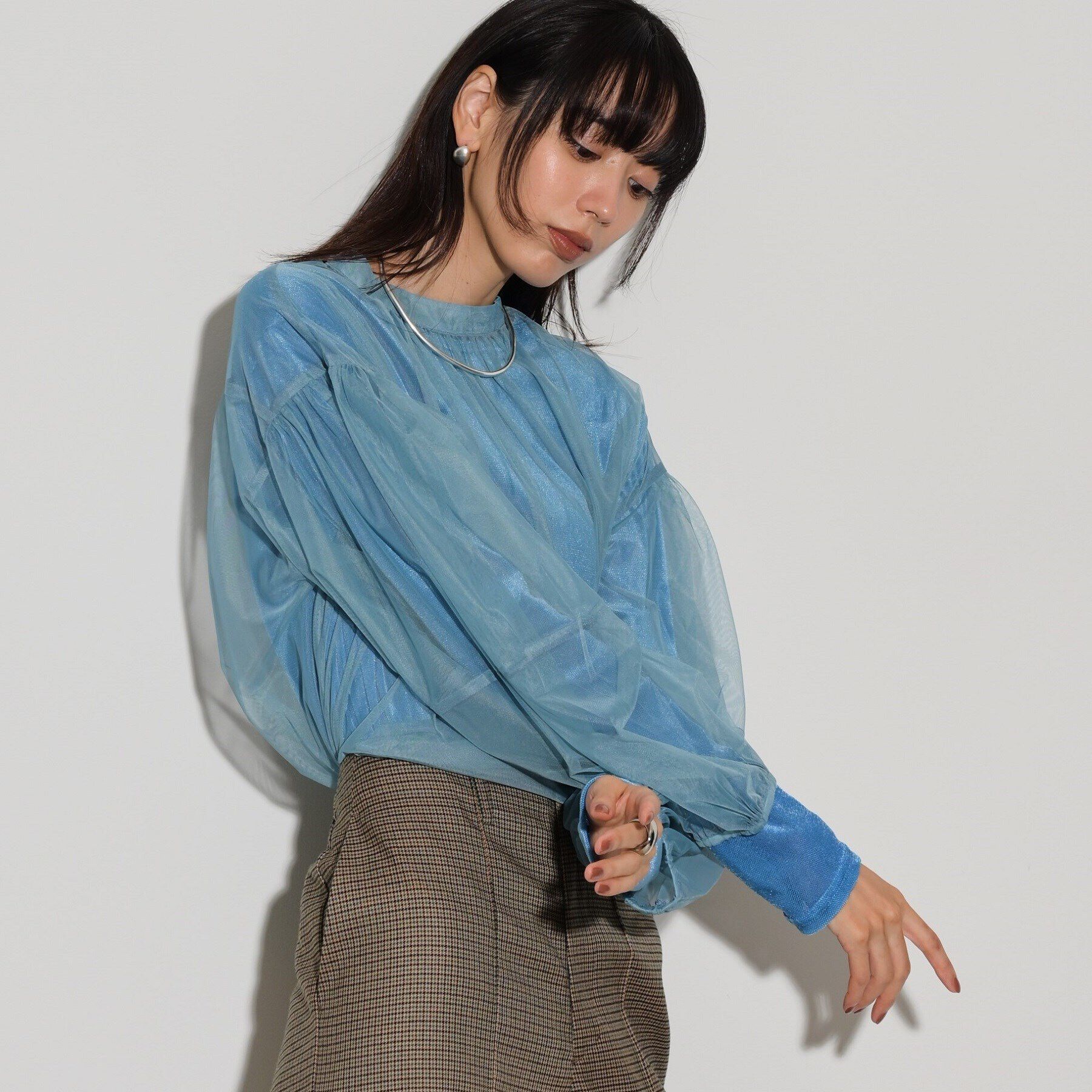 GALLEST「チュールフォルムブラウス」|シャツ・ブラウス|