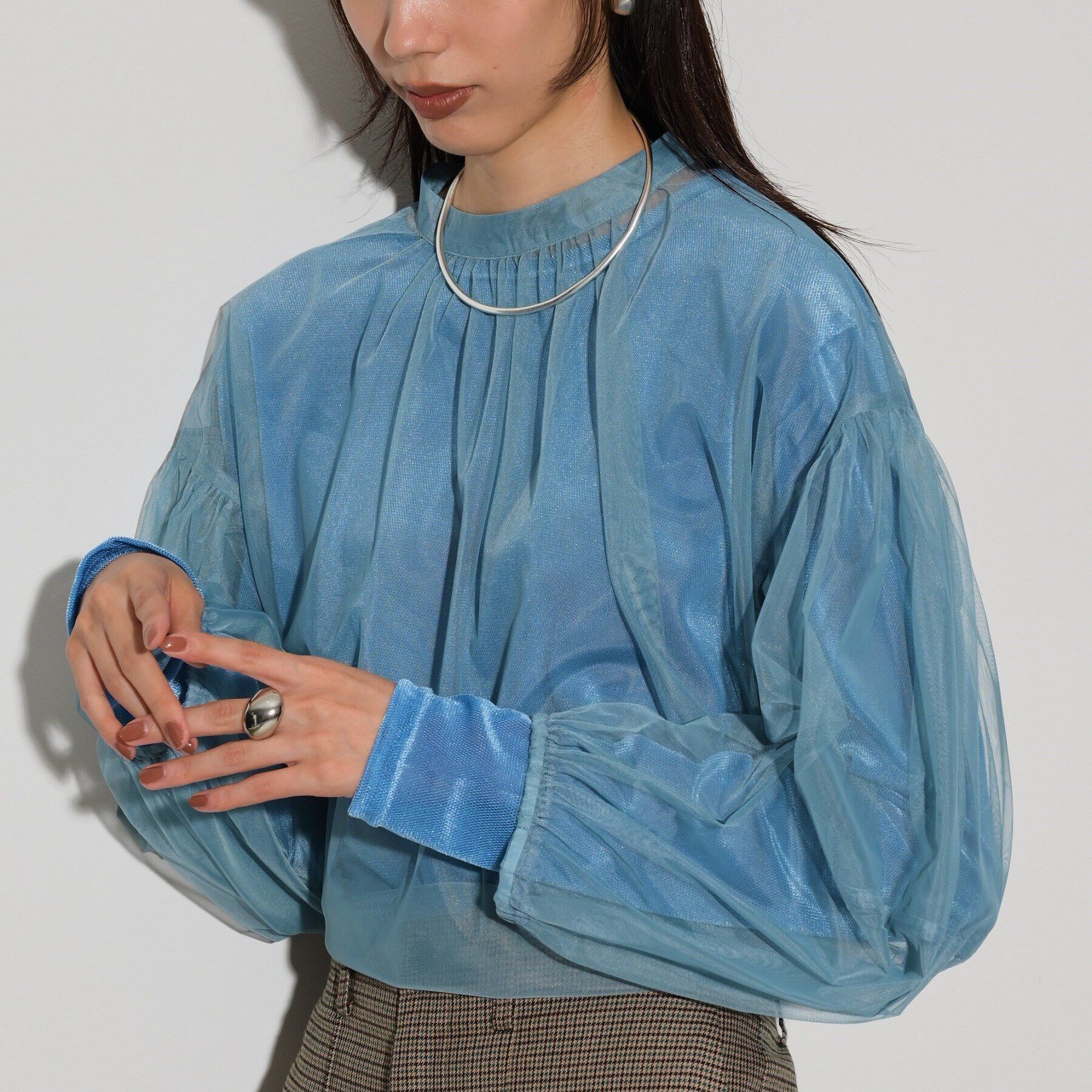 GALLEST「チュールフォルムブラウス」|シャツ・ブラウス|