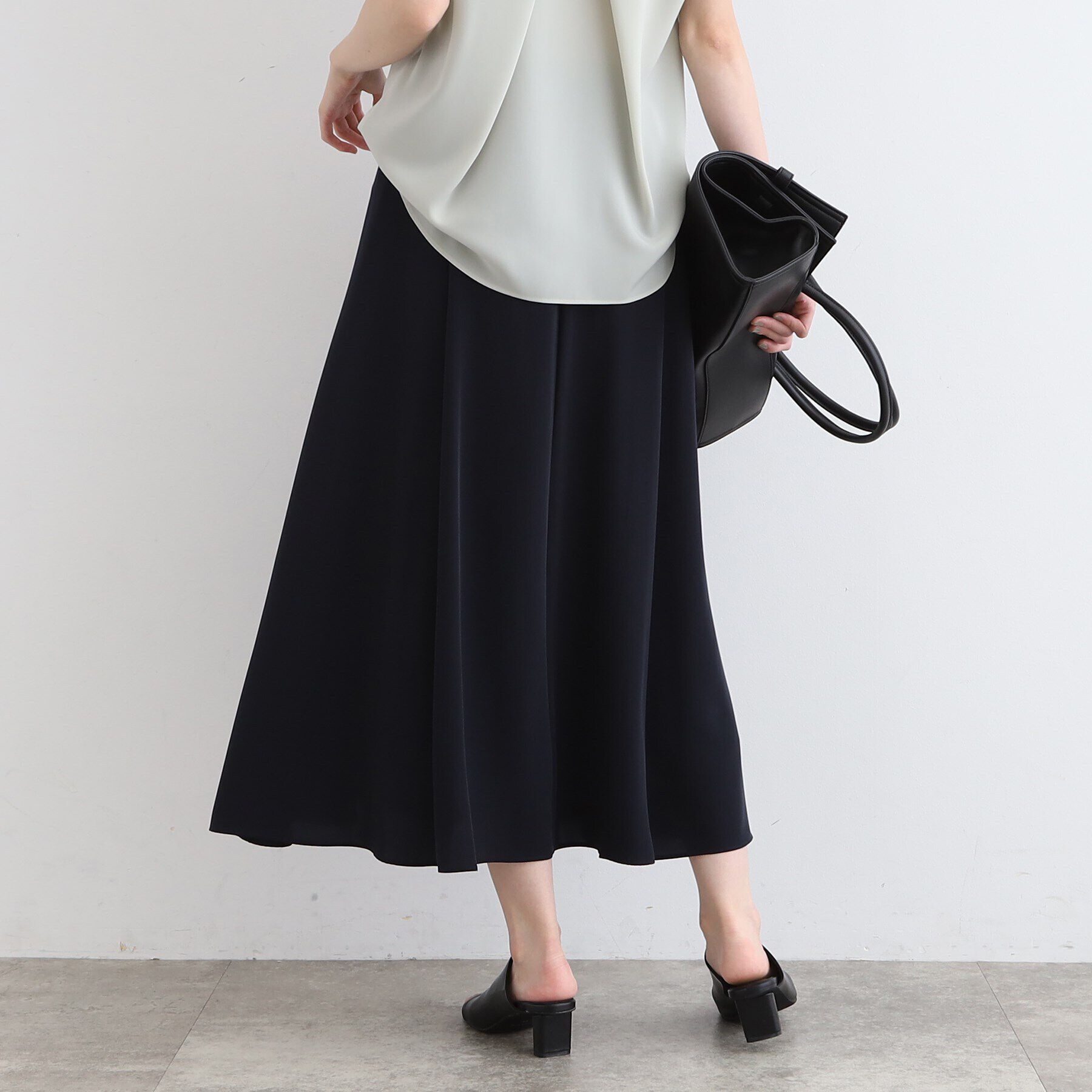 INDIVI「【洗える／SETUP可能】ニュアンスイージースカート」|スカート|