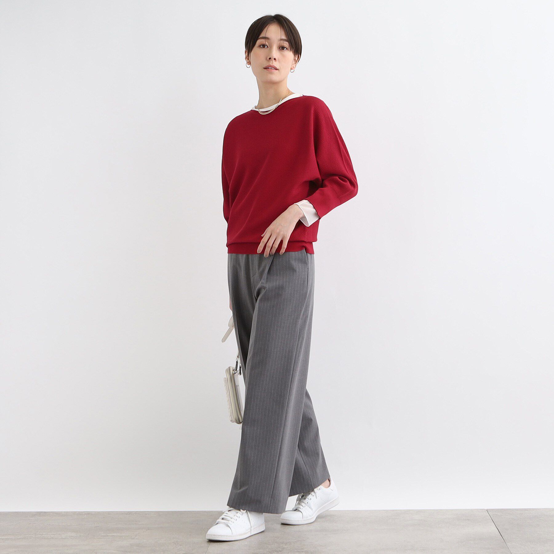 INDIVI「【洗える／無縫製】きれいめフォルムニット」|ニット・セーター|