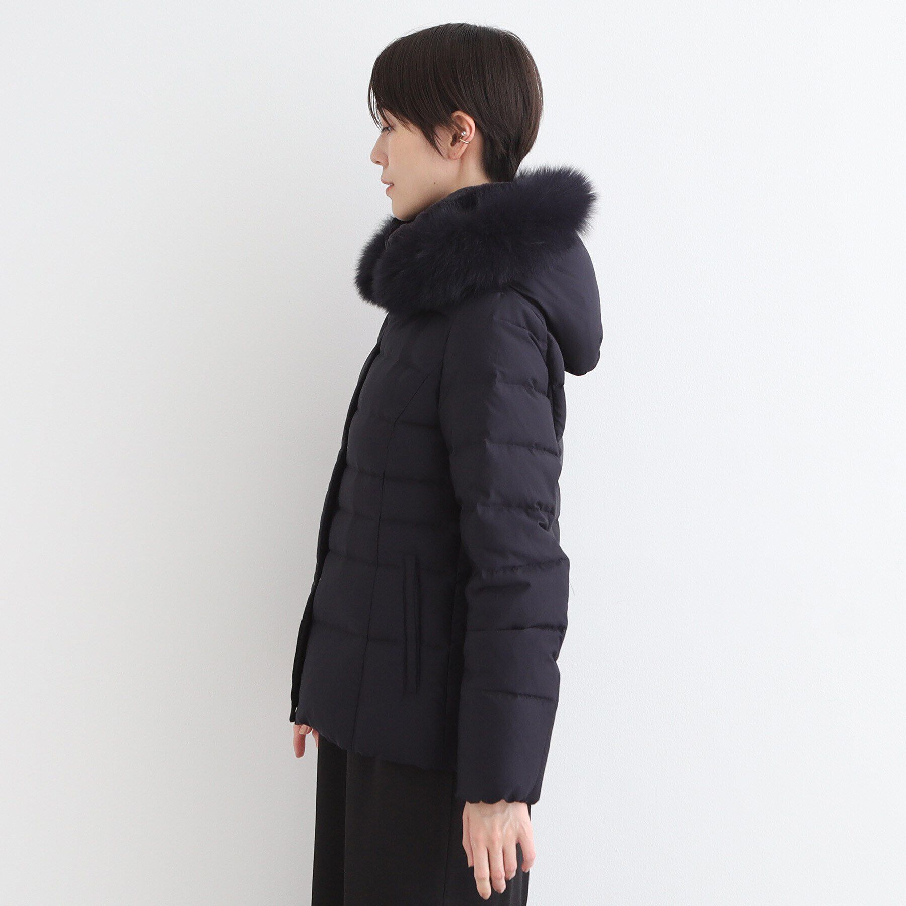 INDIVI「【名品／撥水／抗菌防臭】ショート リサイクルダウンコート」|ダウン|