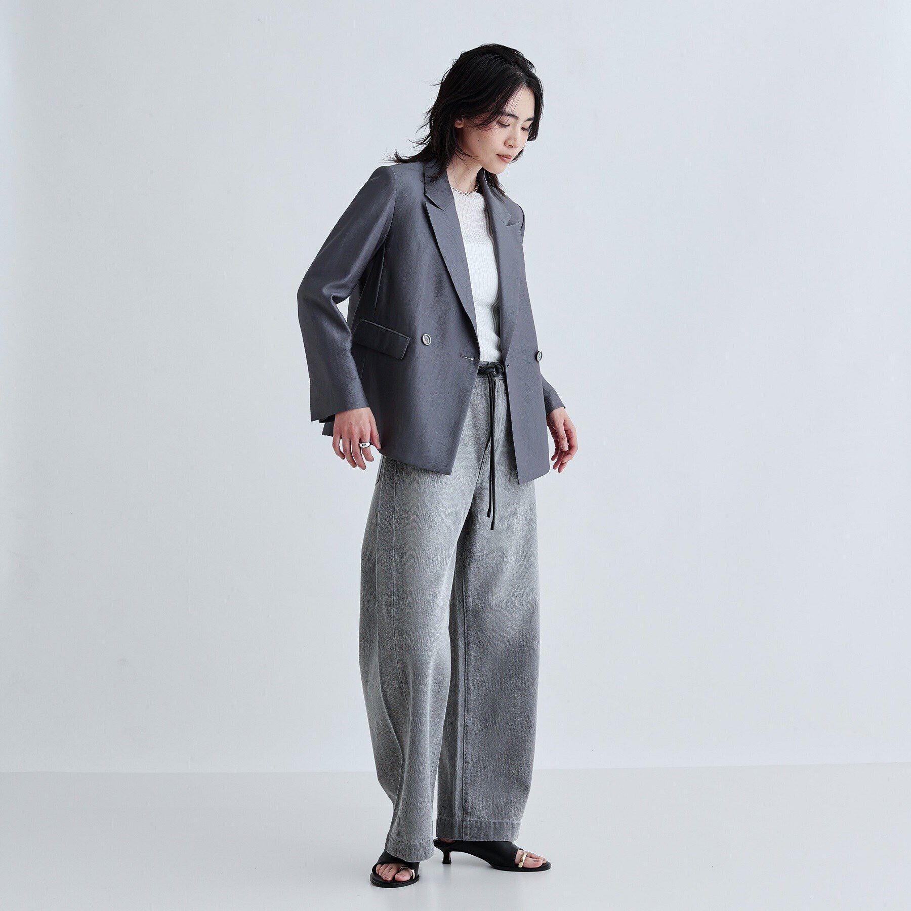 GALLEST「【セレモニー/セットアップ可能/通勤】ダブルブレストジャケット」|テーラードジャケット|