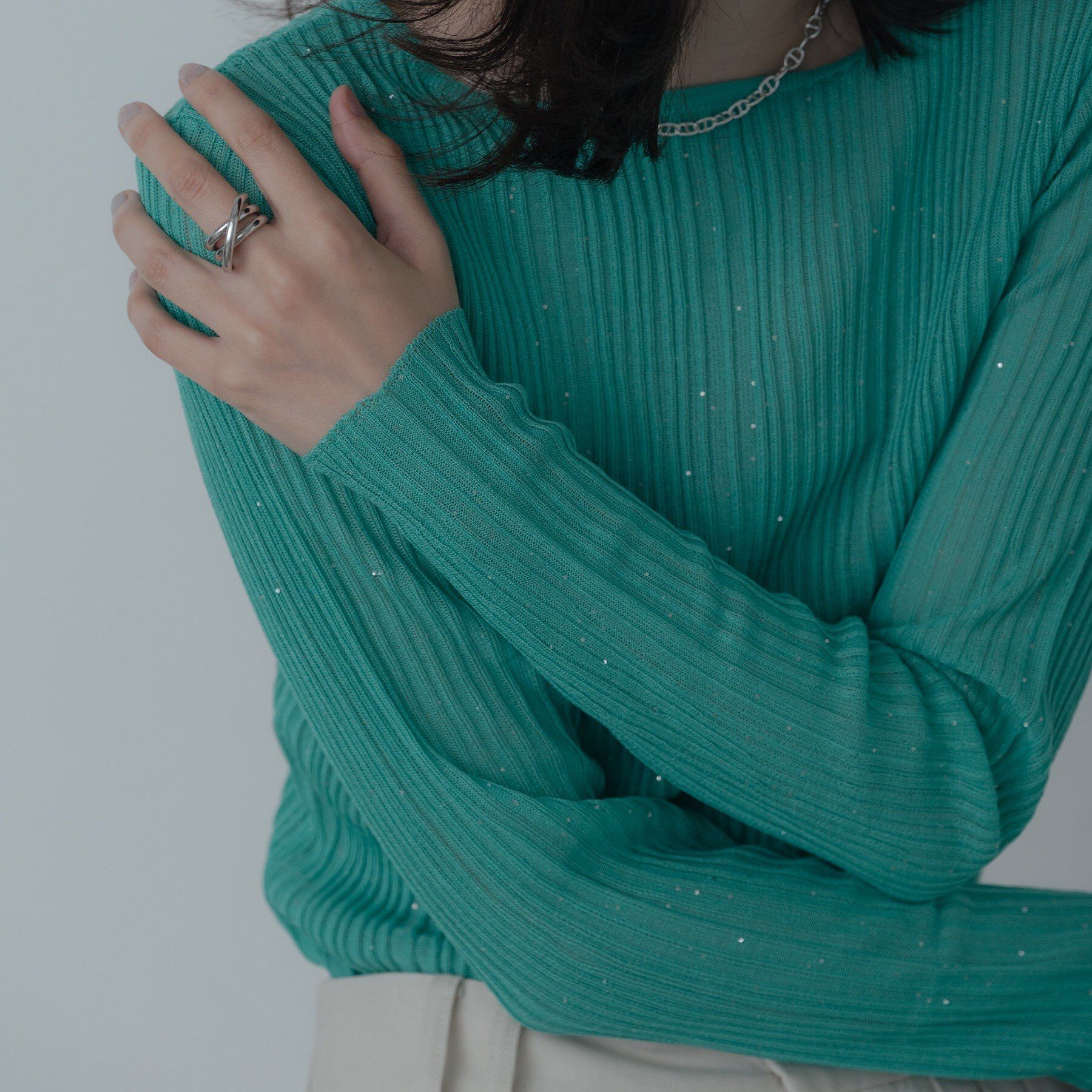 GALLEST「シアースパンコールニット」|ニット・セーター|