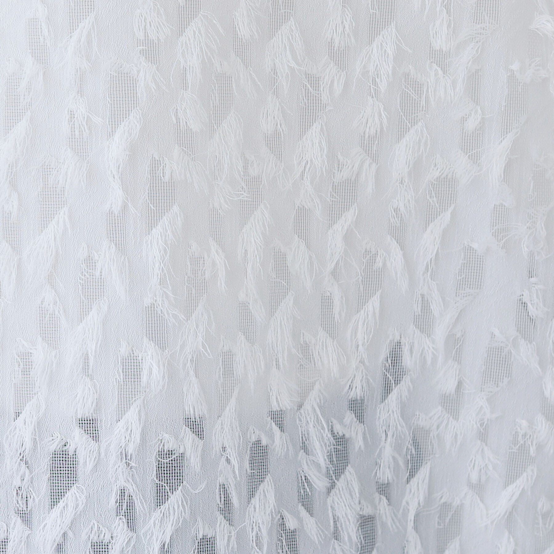 INDIVI「【トレンド／ヘアリー】フリンジカットジャカードTブラウス」|シャツ・ブラウス|