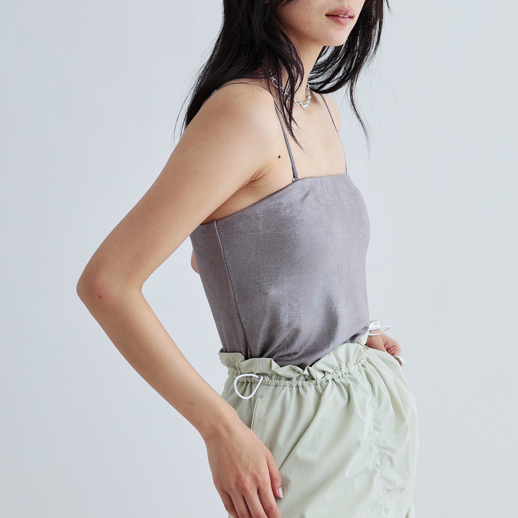 GALLEST「シャイニーベアトップ（カップ付き）」|チューブトップ|