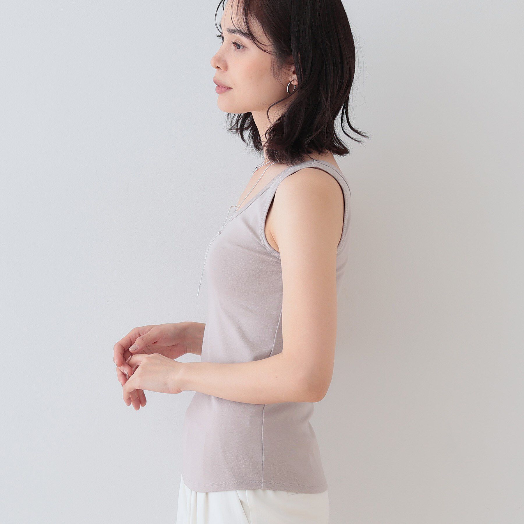 INDIVI「【洗える／前後2WAY】インナータンクトップ」|キャミソール|