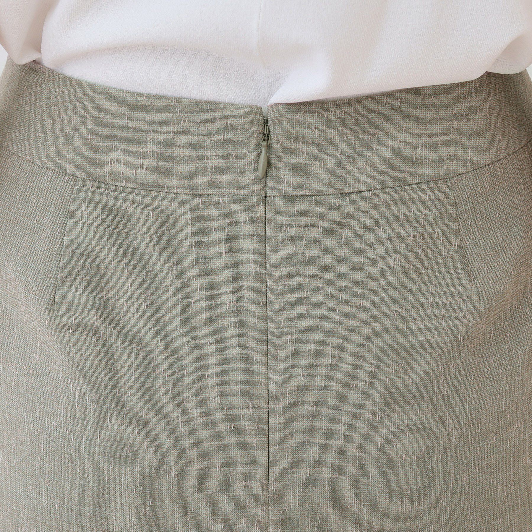 INDIVI「【日本製】リネンライクセミフレアースカート」|スカート|