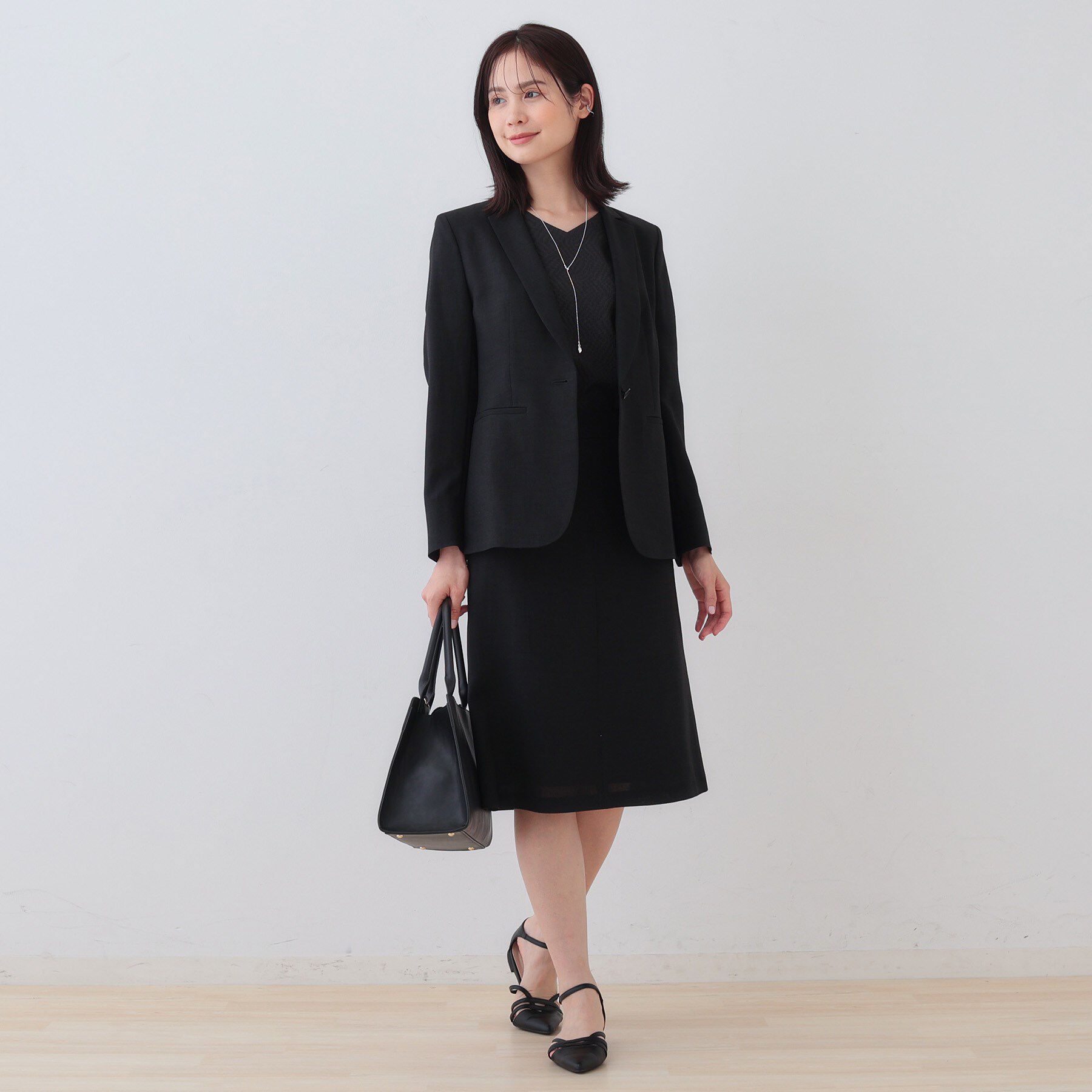 INDIVI「【日本製】リネンライクセミフレアースカート」|スカート|