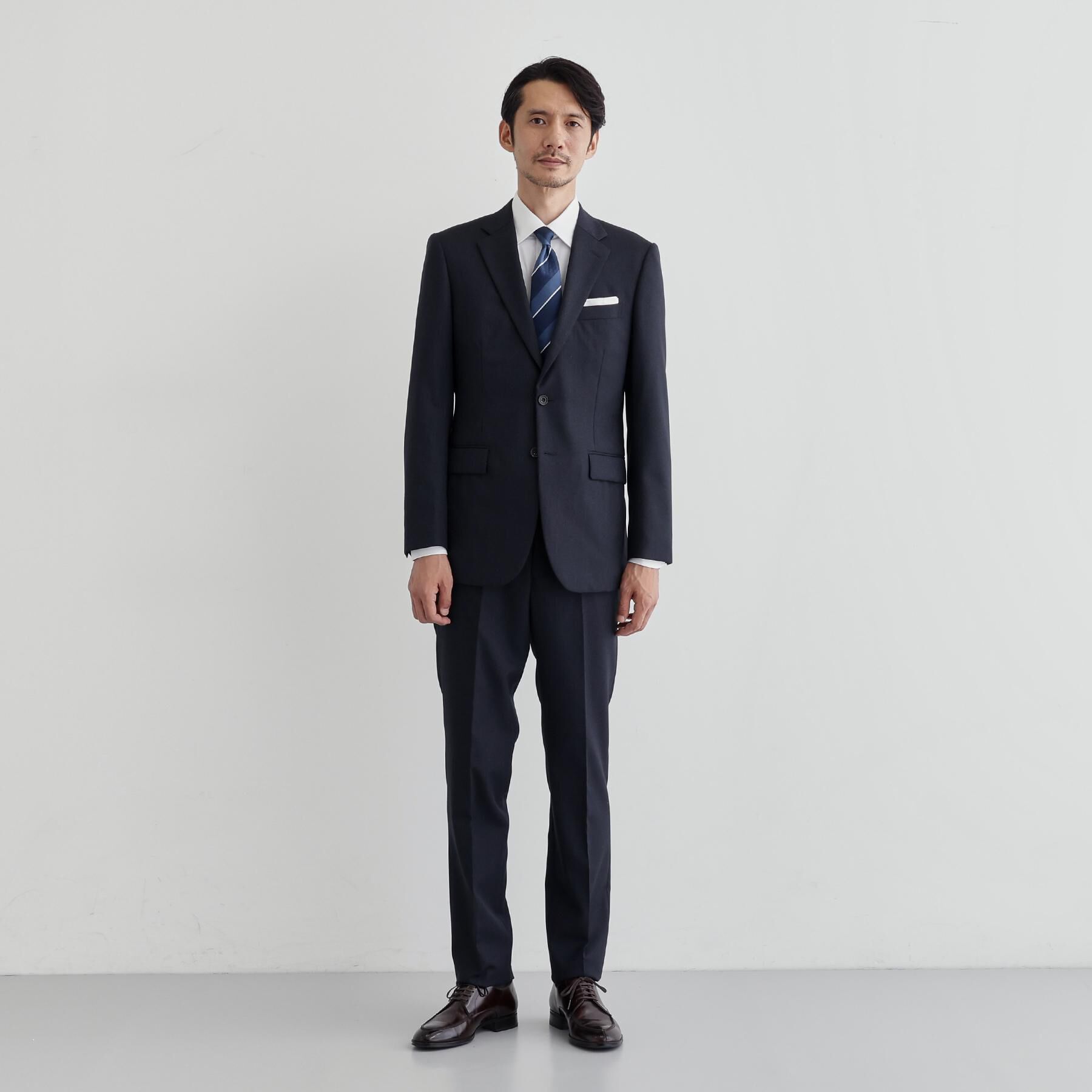 TAKEO KIKUCHI「【Made in JAPAN】矢絣（やがすり）スーツ／スリーピース対応」|スーツ|ネイビー(893)