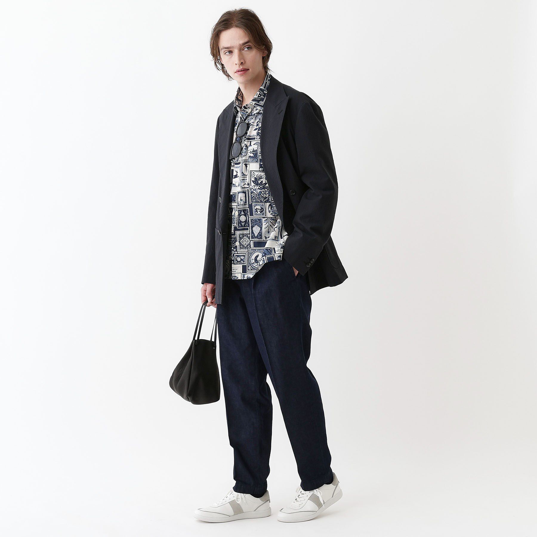 TAKEO KIKUCHI「【THE FLAGSHIP】アーカイブ切手柄半袖シャツ」|シャツ・ブラウス|