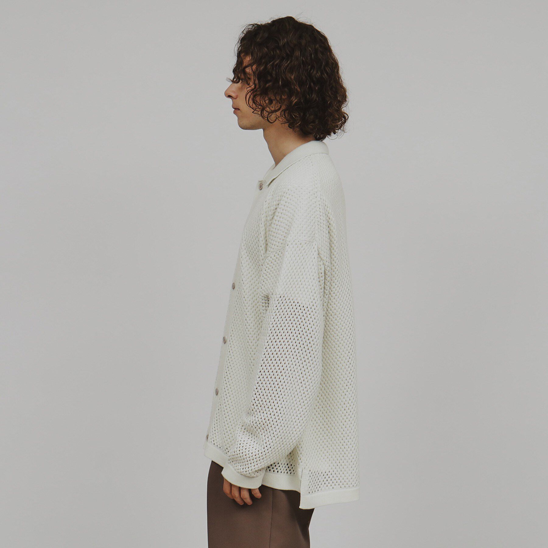 tk.TAKEO KIKUCHI「透かし編みニットシャツ」|シャツ・ブラウス|