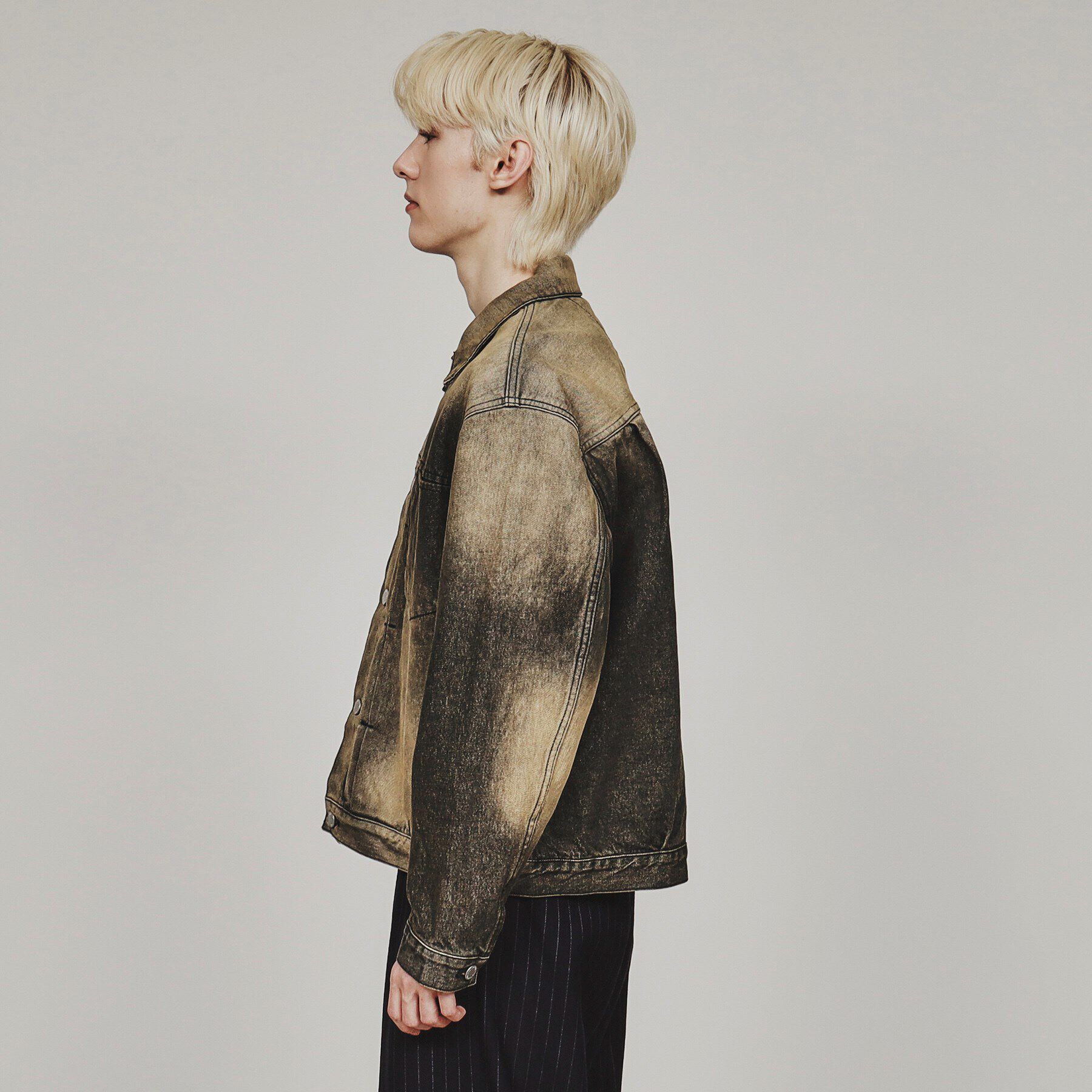 tk.TAKEO KIKUCHI「ウォッシュドカラーデニムブルゾン」|デニムジャケット|