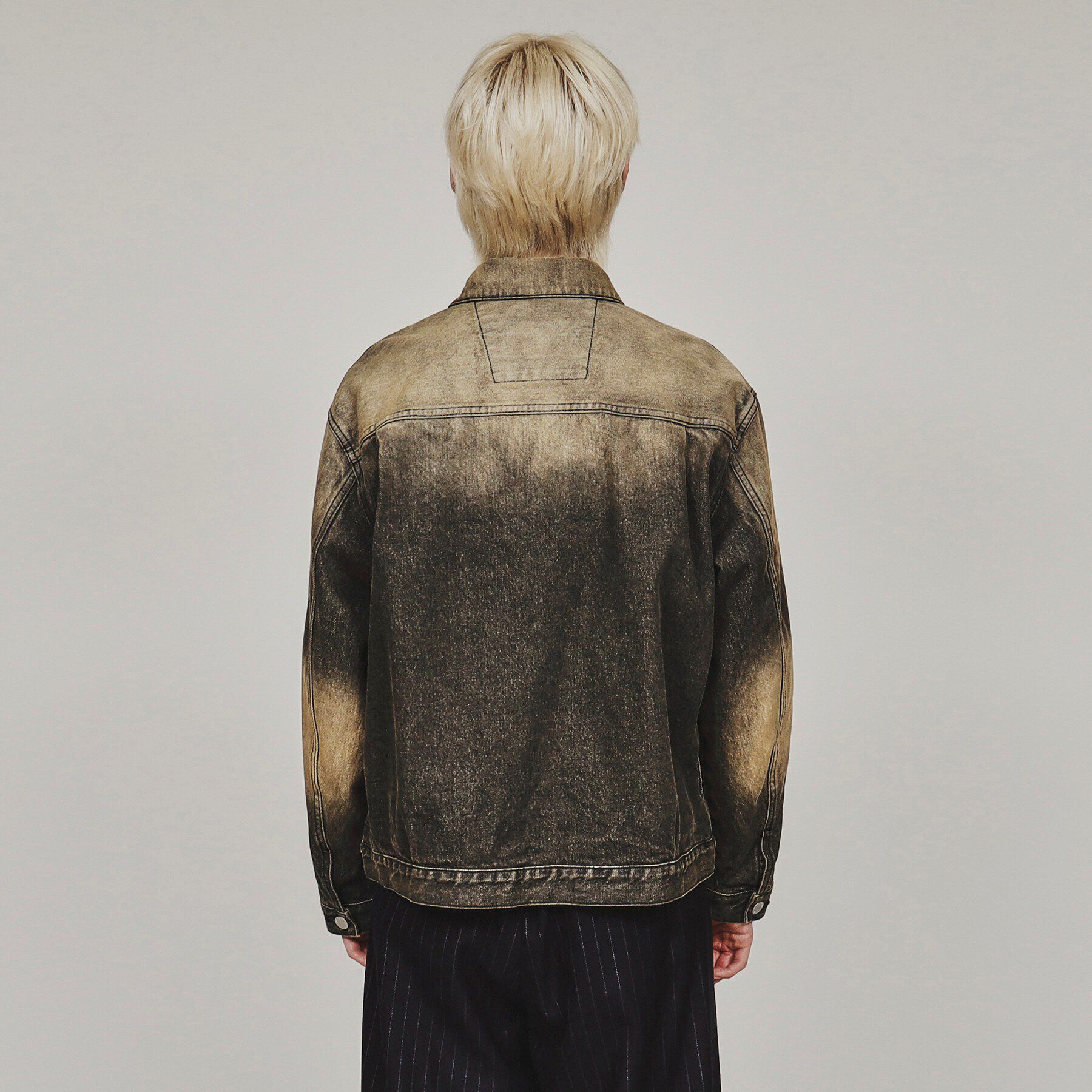 tk.TAKEO KIKUCHI「ウォッシュドカラーデニムブルゾン」|デニムジャケット|