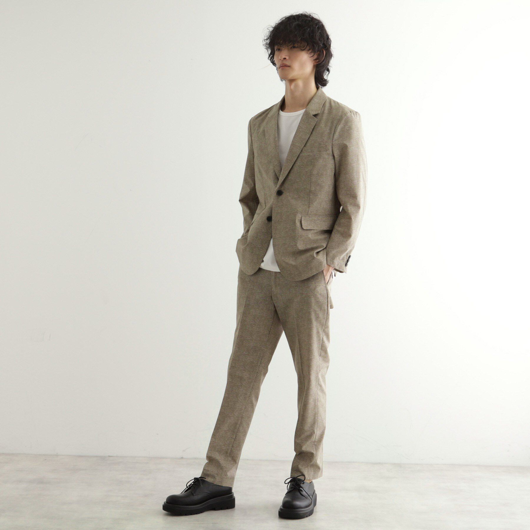 tk.TAKEO KIKUCHI「【洗える／通気性】COOL DOTS(R)テーラードジャケット（セットアップ対応）」|テーラードジャケット|