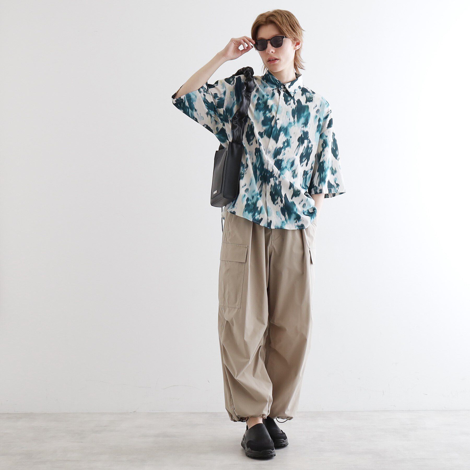 tk.TAKEO KIKUCHI「楊柳ブラープリントシャツ」|シャツ・ブラウス|