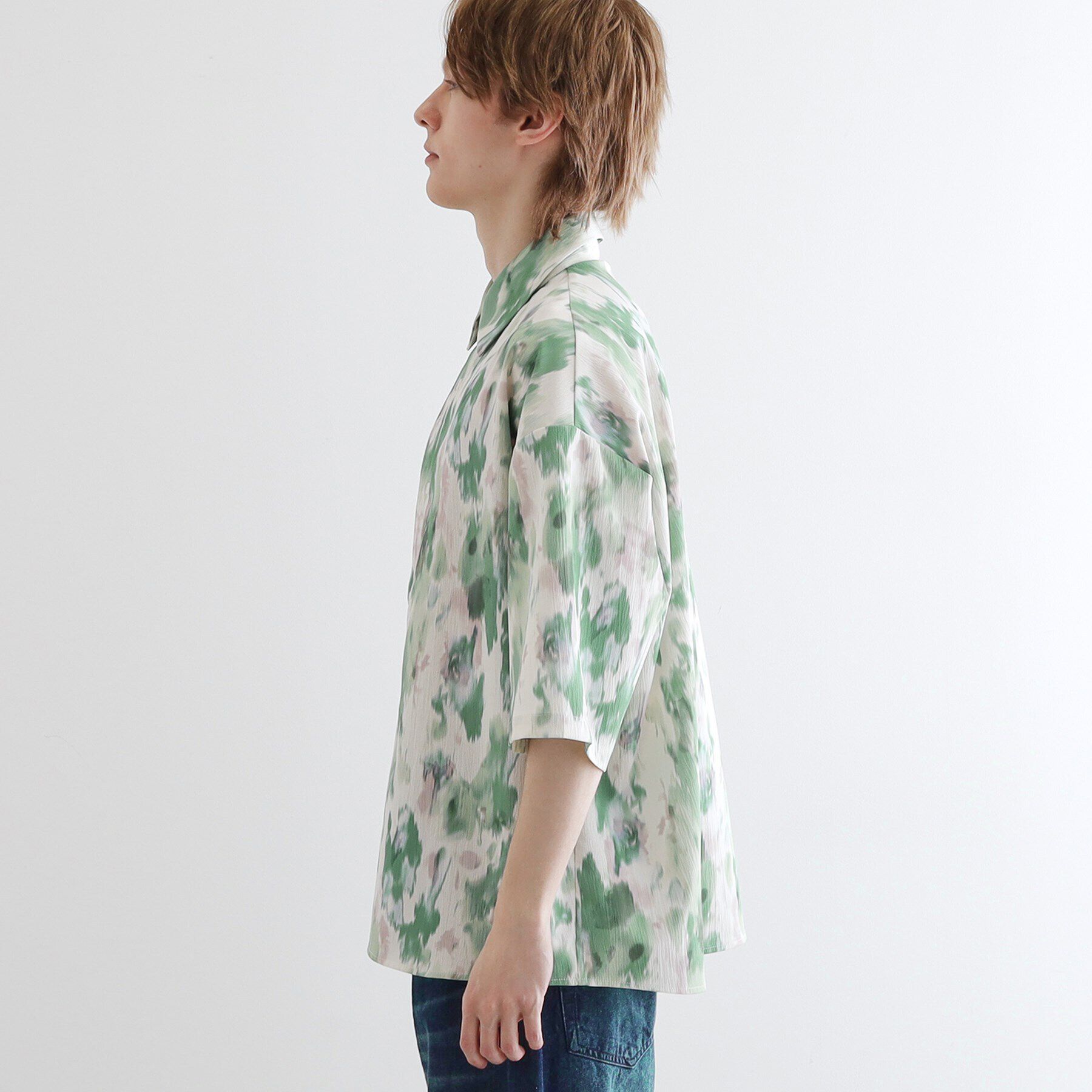 tk.TAKEO KIKUCHI「楊柳ブラープリントシャツ」|シャツ・ブラウス|