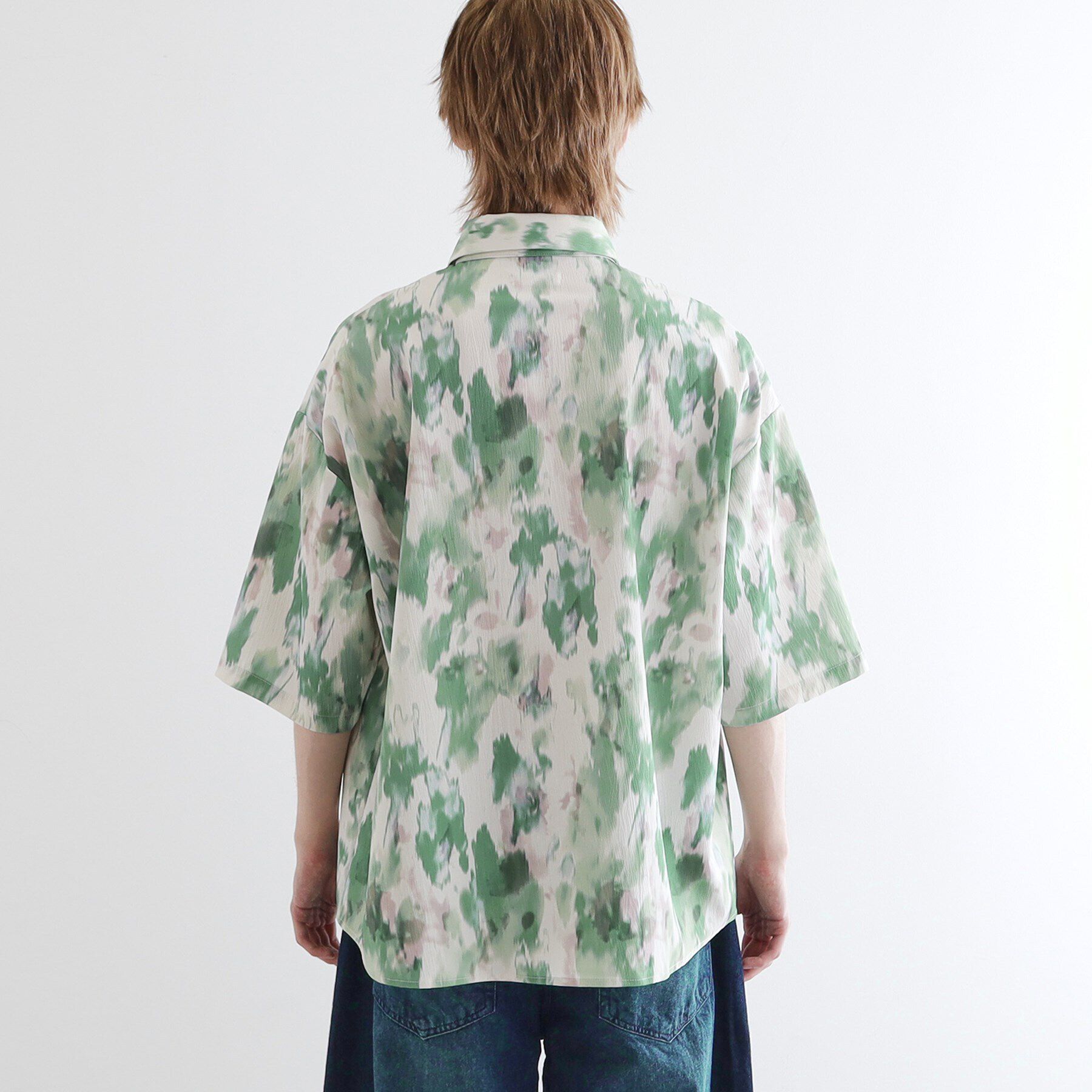 tk.TAKEO KIKUCHI「楊柳ブラープリントシャツ」|シャツ・ブラウス|