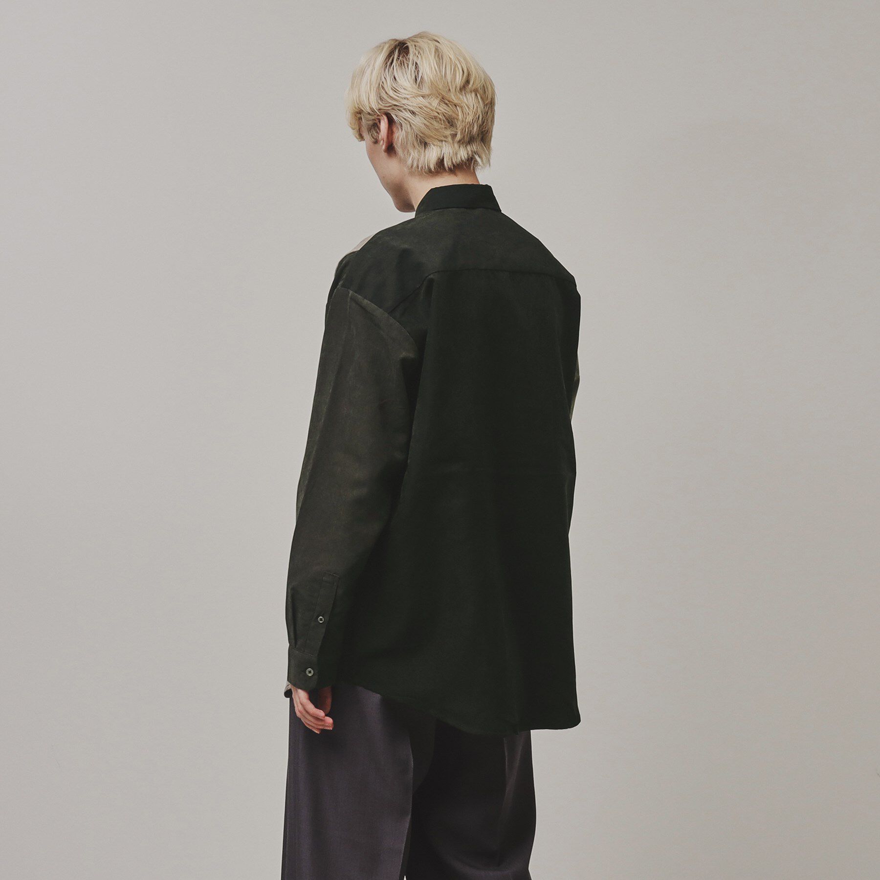 tk.TAKEO KIKUCHI「スエード切替シャツ」|シャツ・ブラウス|