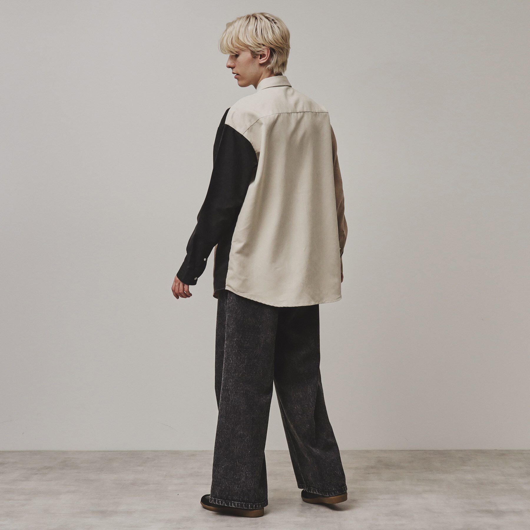 tk.TAKEO KIKUCHI「スエード切替シャツ」|シャツ・ブラウス|