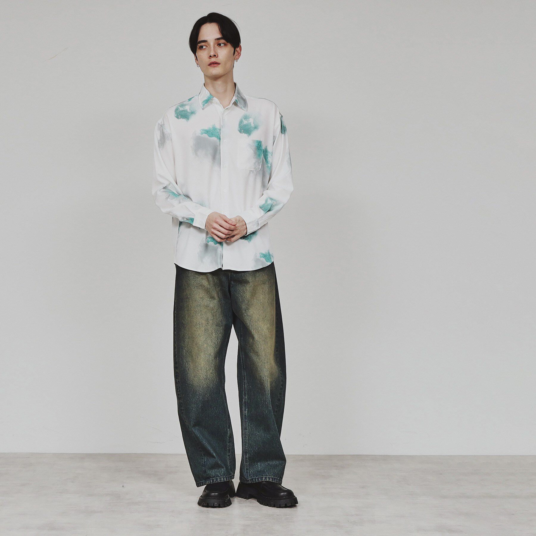 tk.TAKEO KIKUCHI「スモークパターンシャツ」|シャツ・ブラウス|