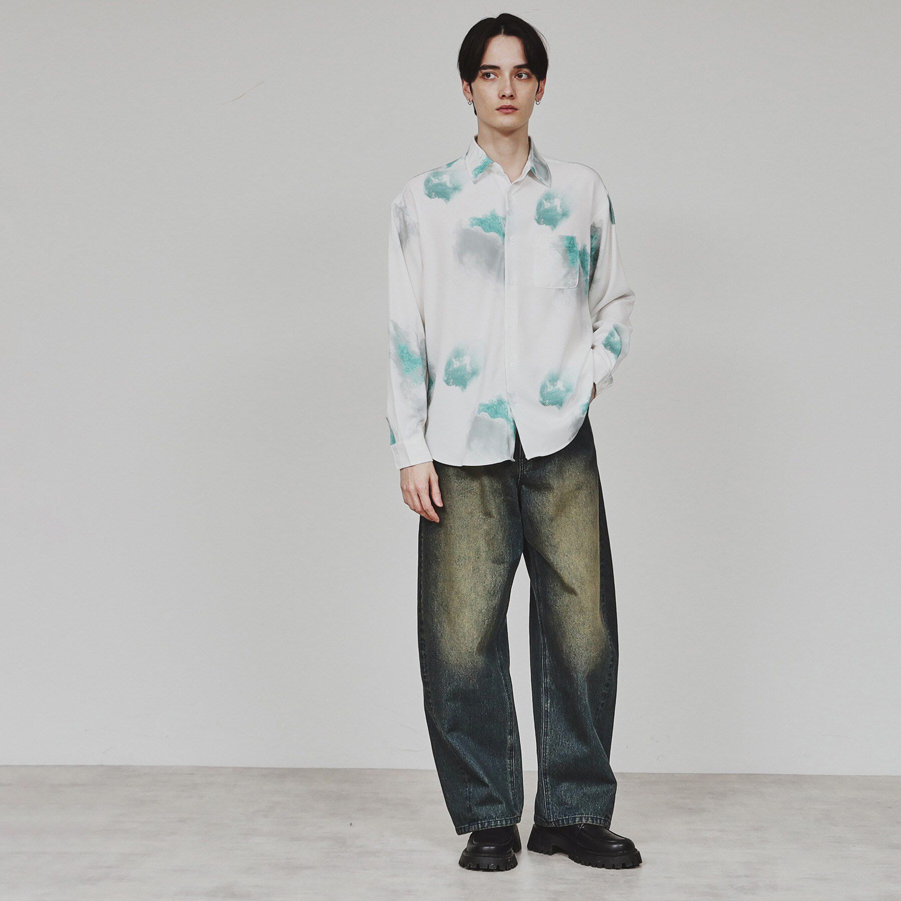 tk.TAKEO KIKUCHI「スモークパターンシャツ」|シャツ・ブラウス|