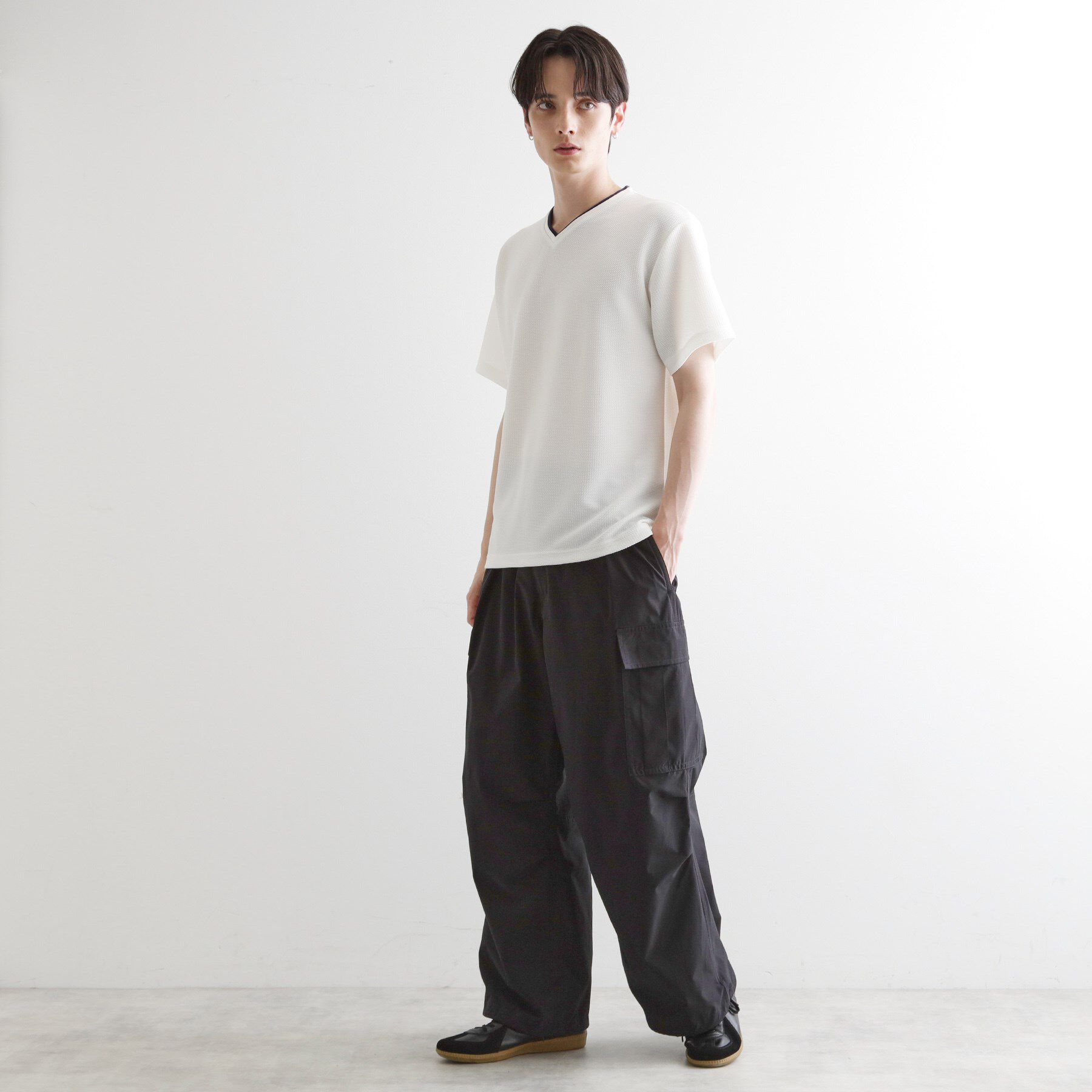 tk.TAKEO KIKUCHI「フェイクレイヤードVネックカットソー」|Tシャツ・カットソー|