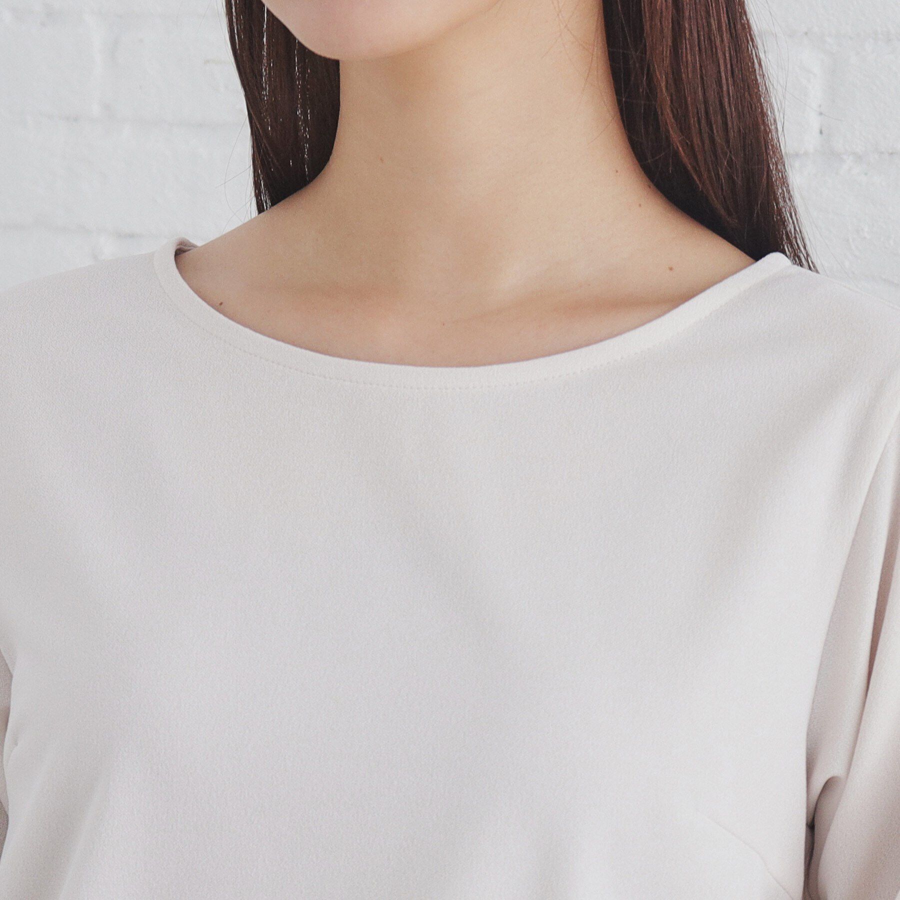 index「カットジョーゼットリボンスリーブトップス【洗濯機洗い可】」|Tシャツ・カットソー|