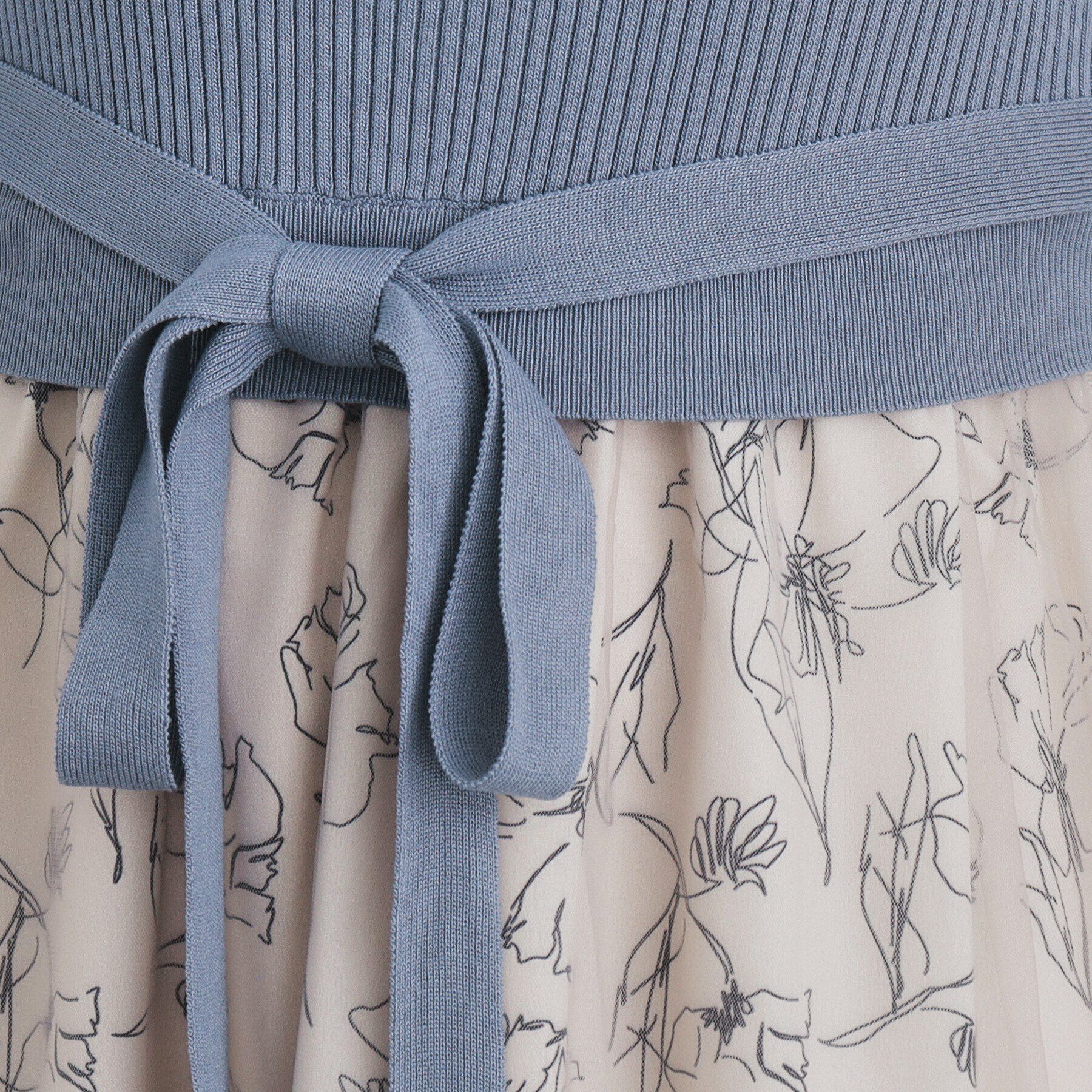 index「《S-LLsize》フラワーチュールドッキングワンピース【洗濯機洗い可/抗ピル】」|ワンピース|