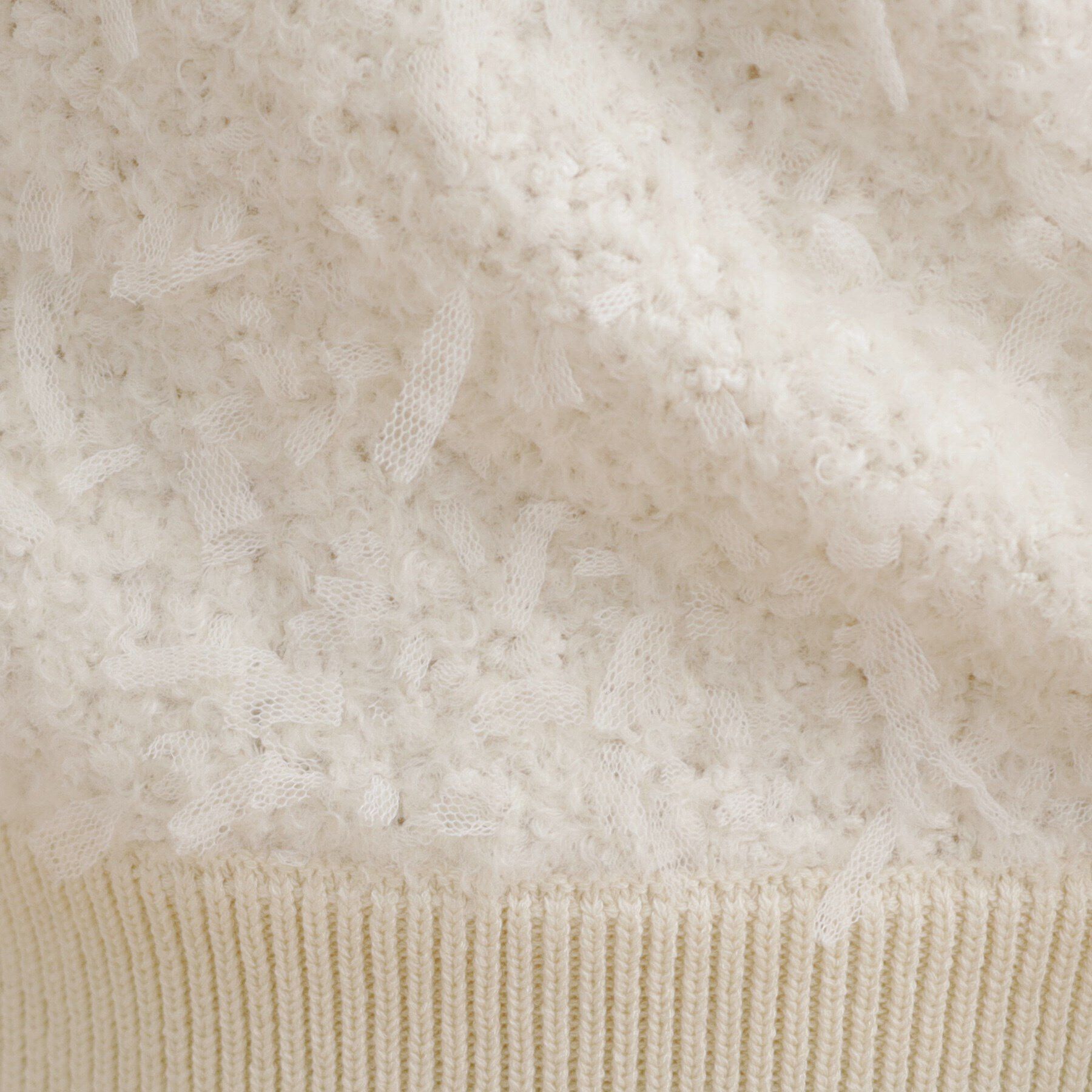 index「チュールフラッグVネックカーディガン【洗濯機洗い可】」|カーディガン|