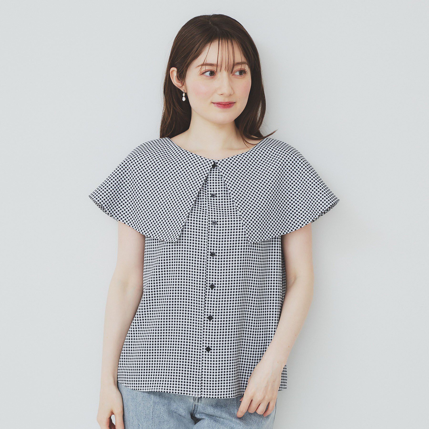 index「前後2wayオフショルカラーブラウス【洗濯機可】」|シャツ・ブラウス|