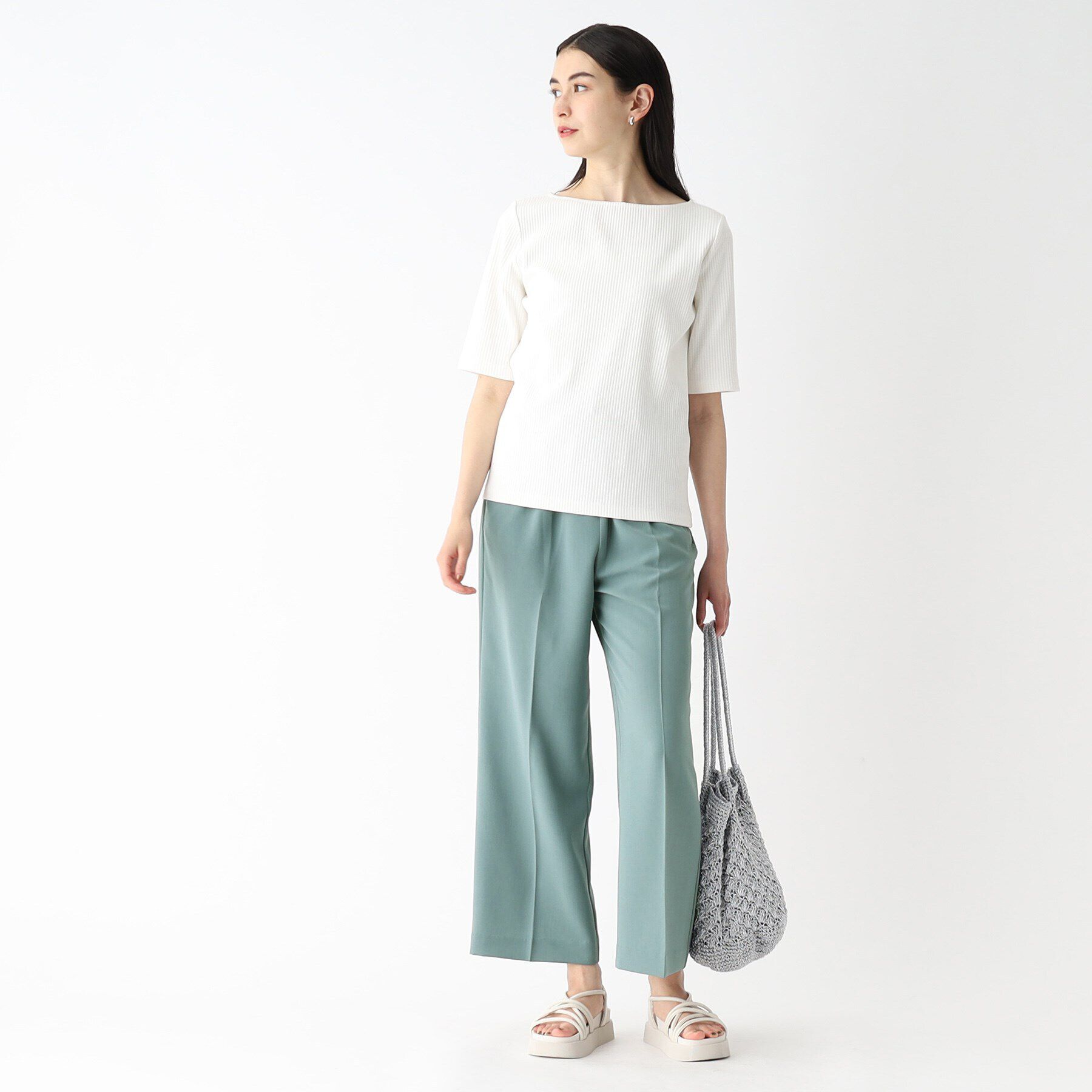 OPAQUE.CLIP「《トールサイズ有》セットアップ対応 イージーワイドパンツ【洗濯機洗い可/イージーケア/ストレッチ】」|その他|