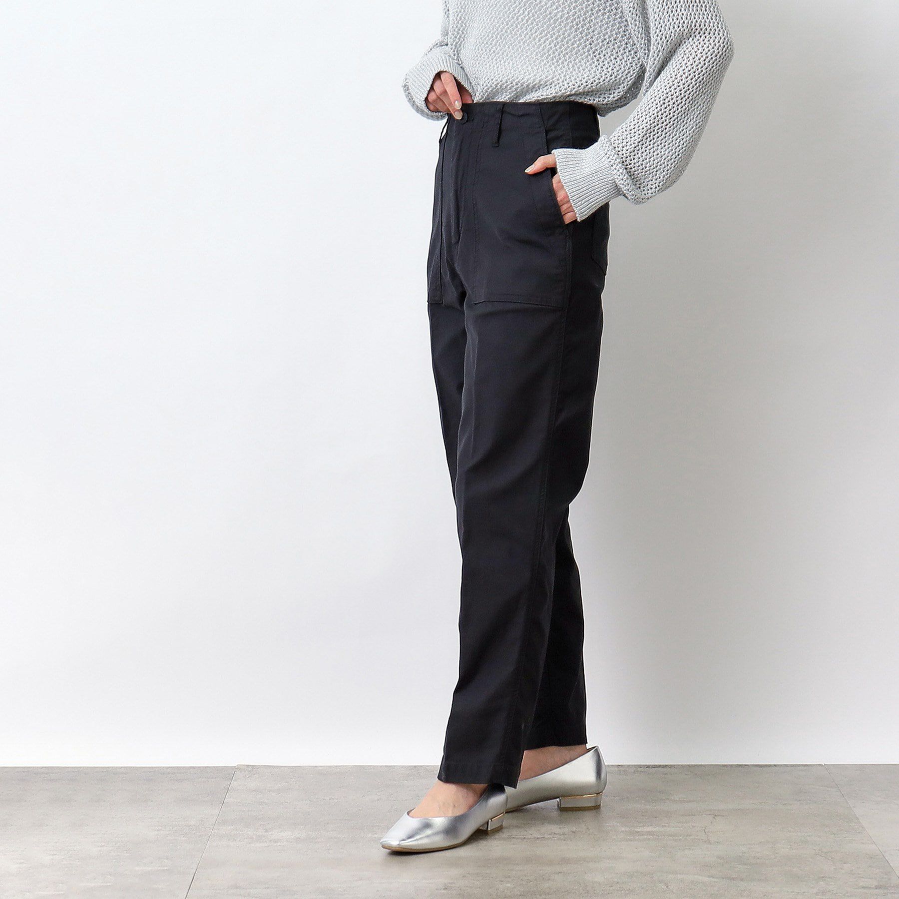 OPAQUE.CLIP「オーガニックコットン混 ベイカーパンツ」|その他|