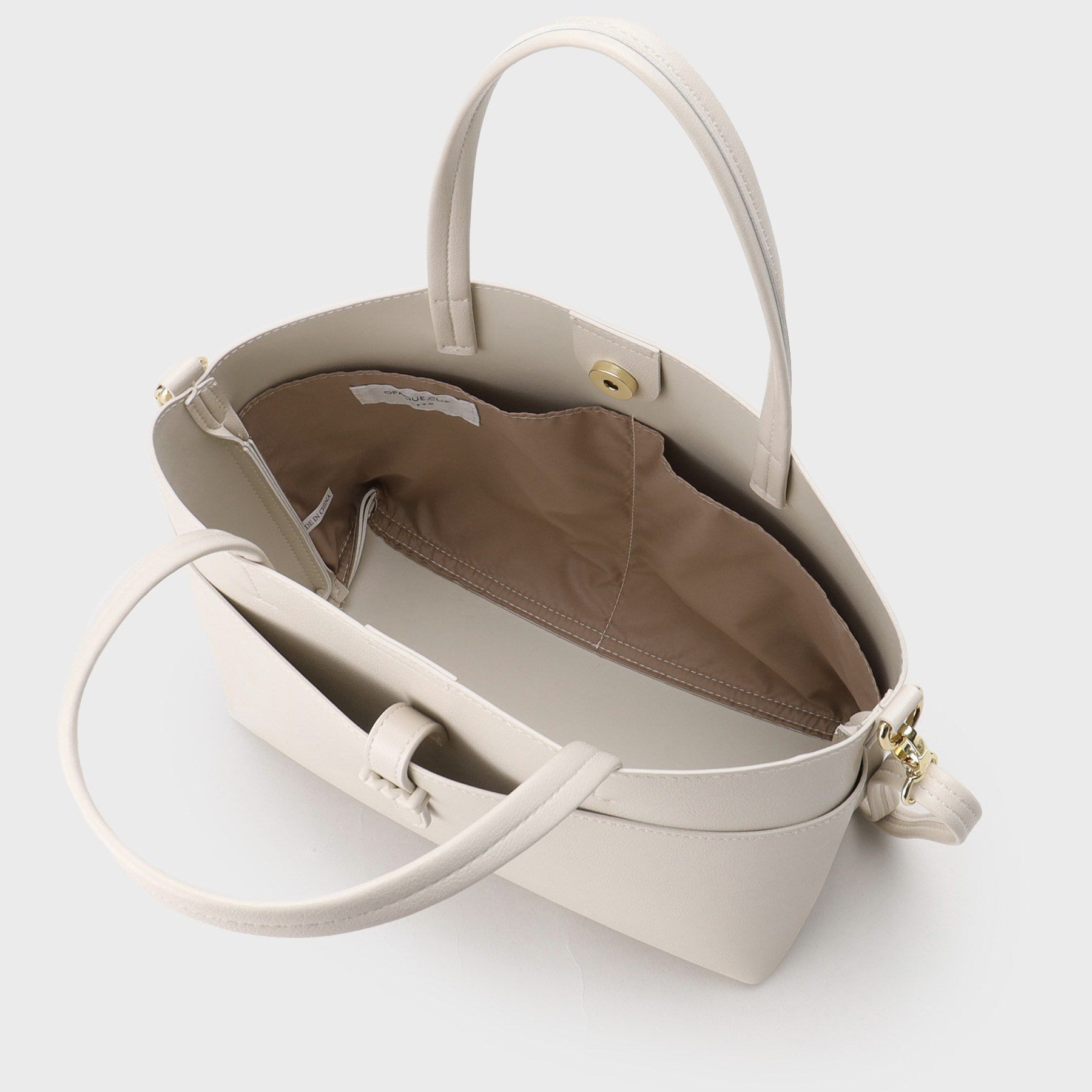 OPAQUE.CLIP「【2WAY】フロントベルトミドルトートバッグ」|トートバッグ|