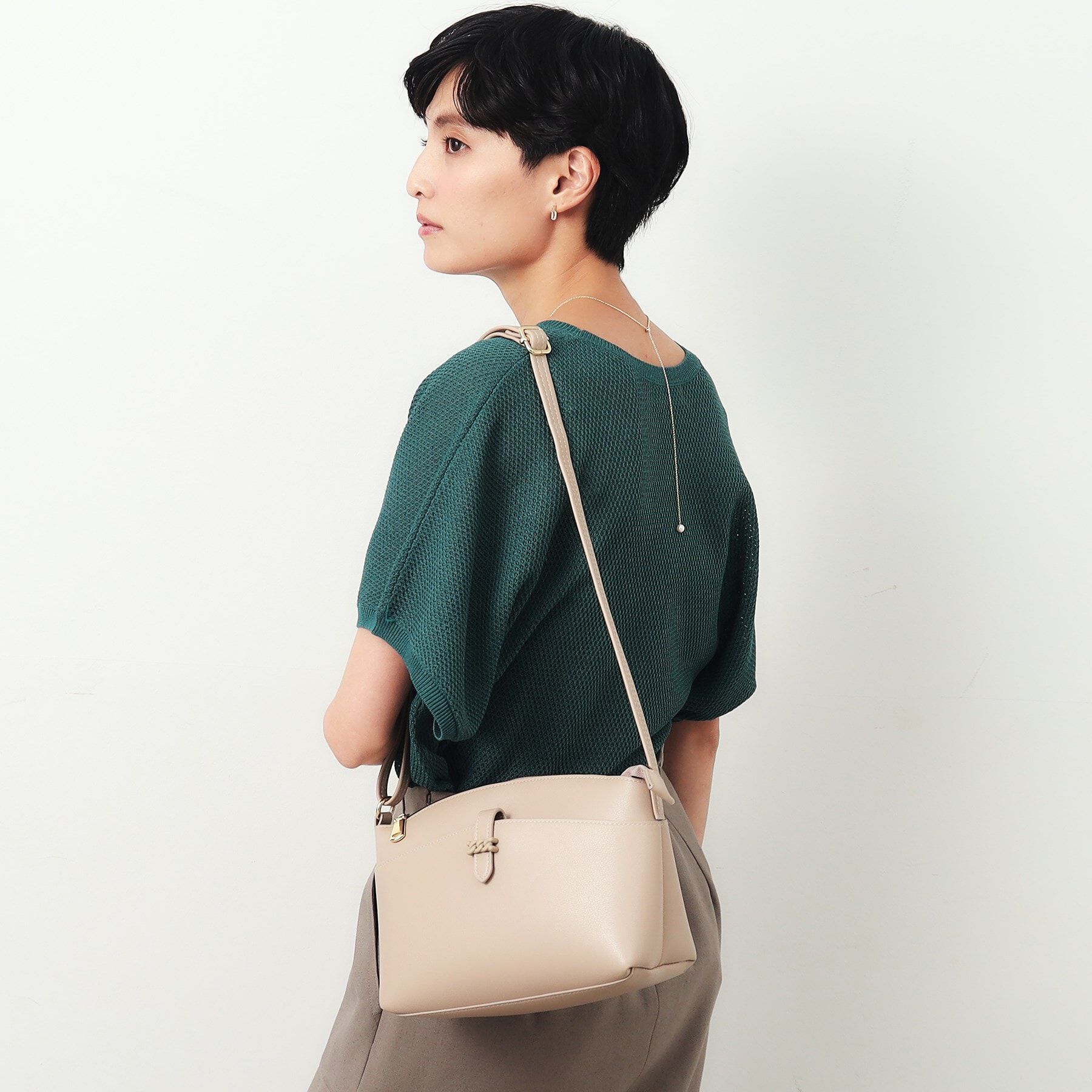 OPAQUE.CLIP「【長さ調整可能】フロントベルトポケットミニショルダー」|ショルダー・メッセンジャー|