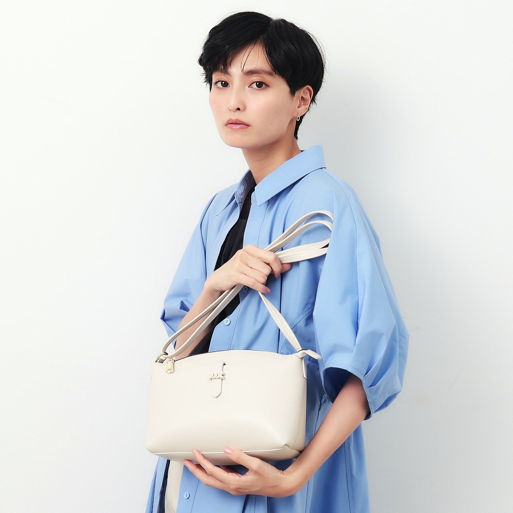 OPAQUE.CLIP「【長さ調整可能】フロントベルトポケットミニショルダー」|ショルダー・メッセンジャー|