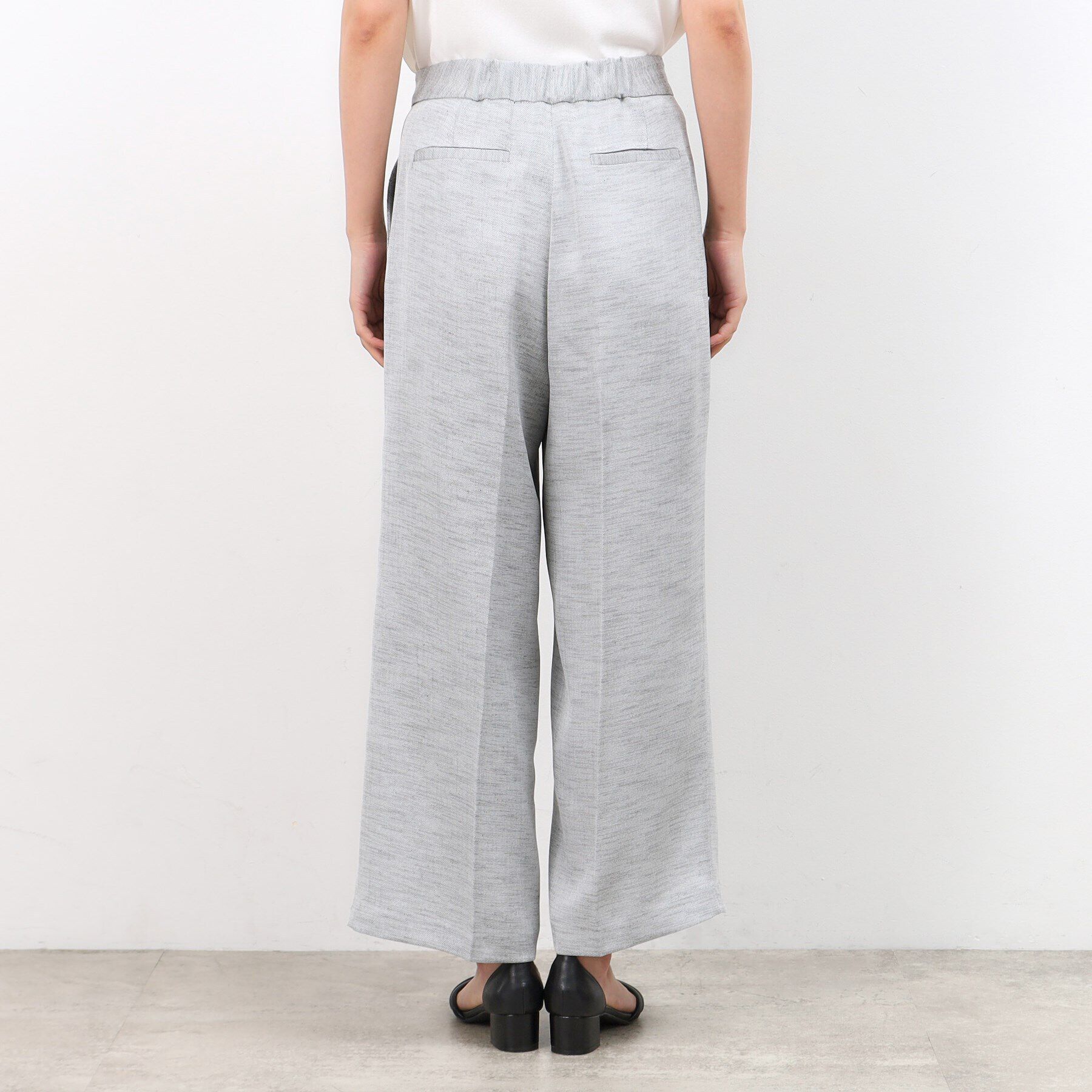 OPAQUE.CLIP「メランジワイドストレートパンツ【洗濯機洗い可】」|その他|