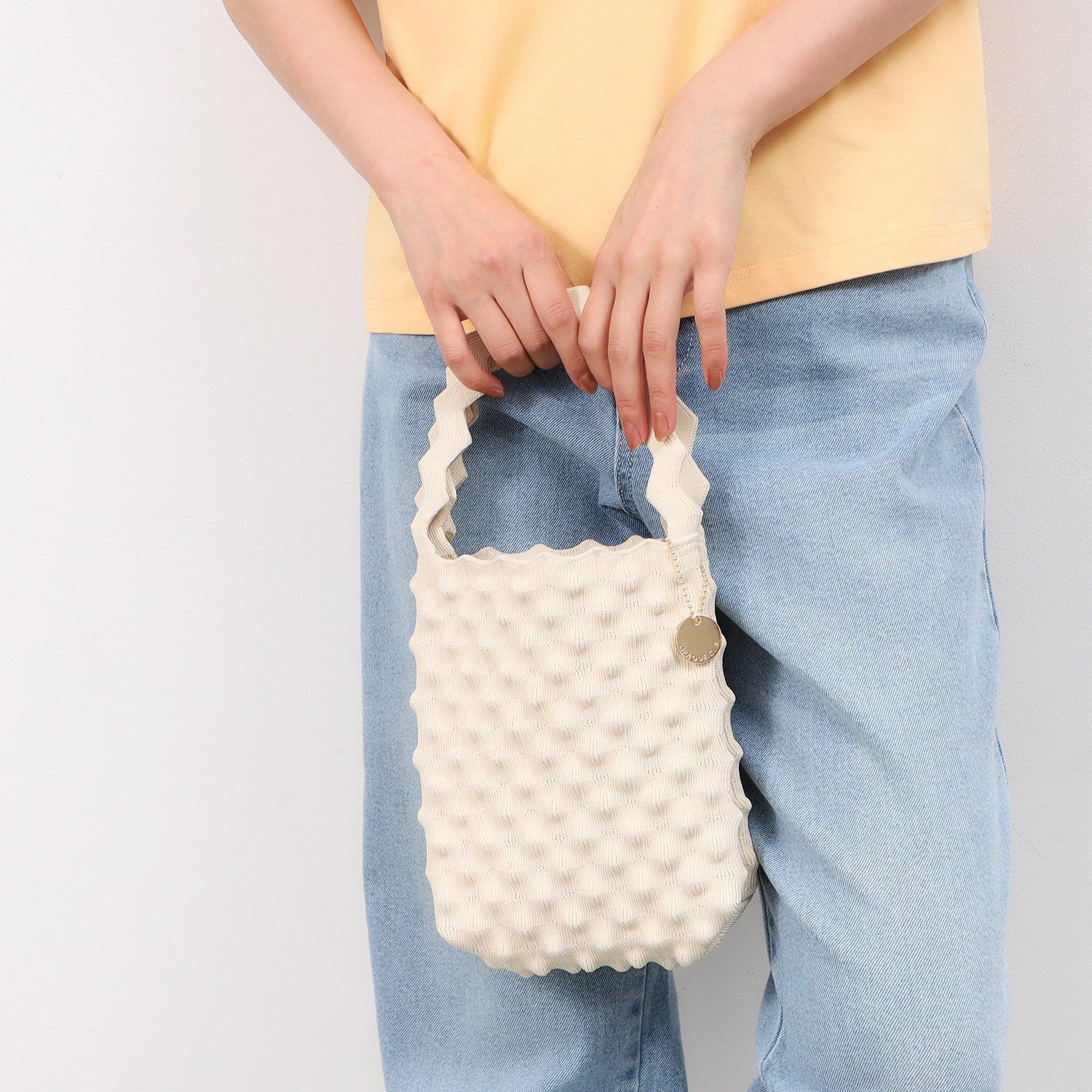 OPAQUE.CLIP「ポコポコニットバッグ」|ハンドバッグ|