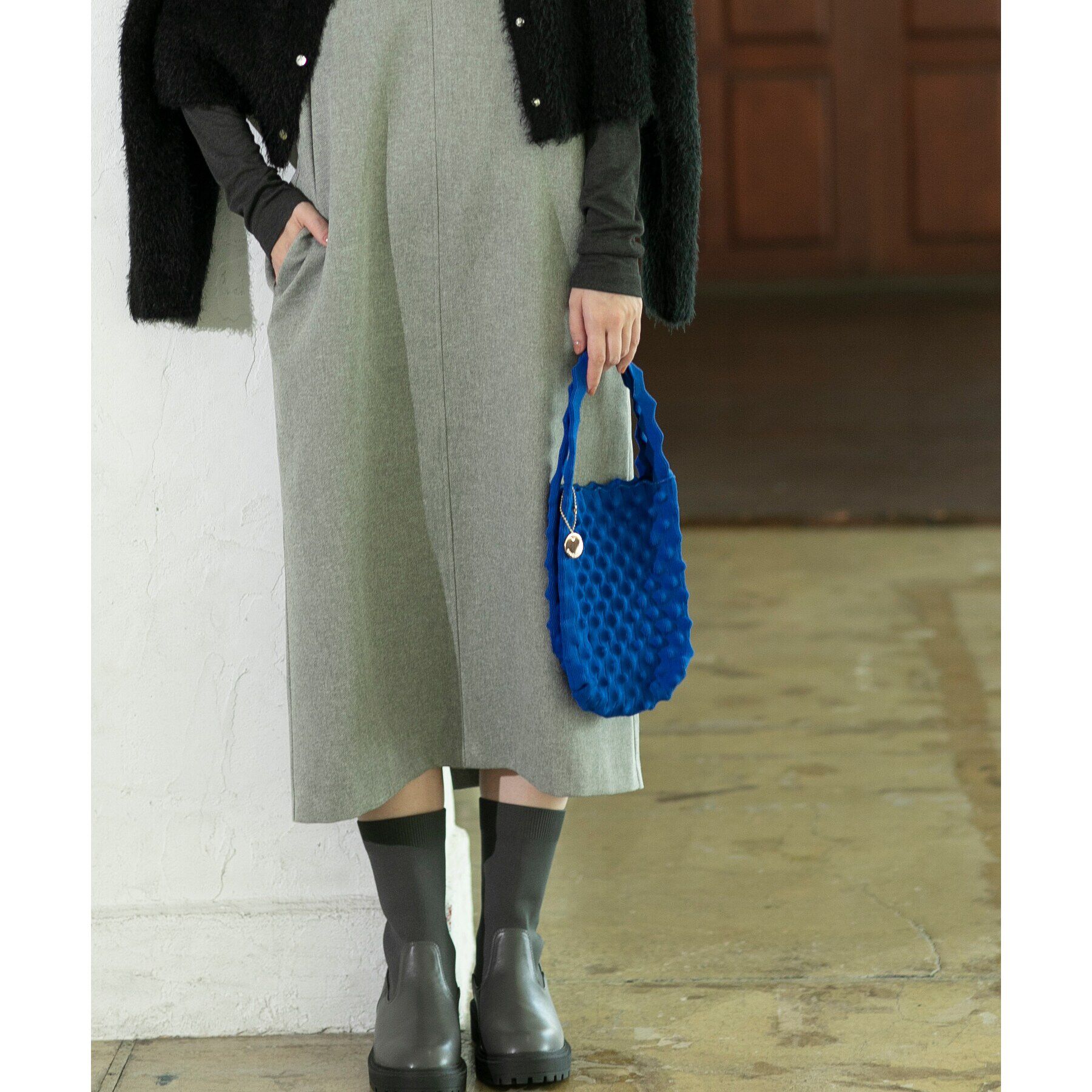 OPAQUE.CLIP「ポコポコニットバッグ」|ハンドバッグ|