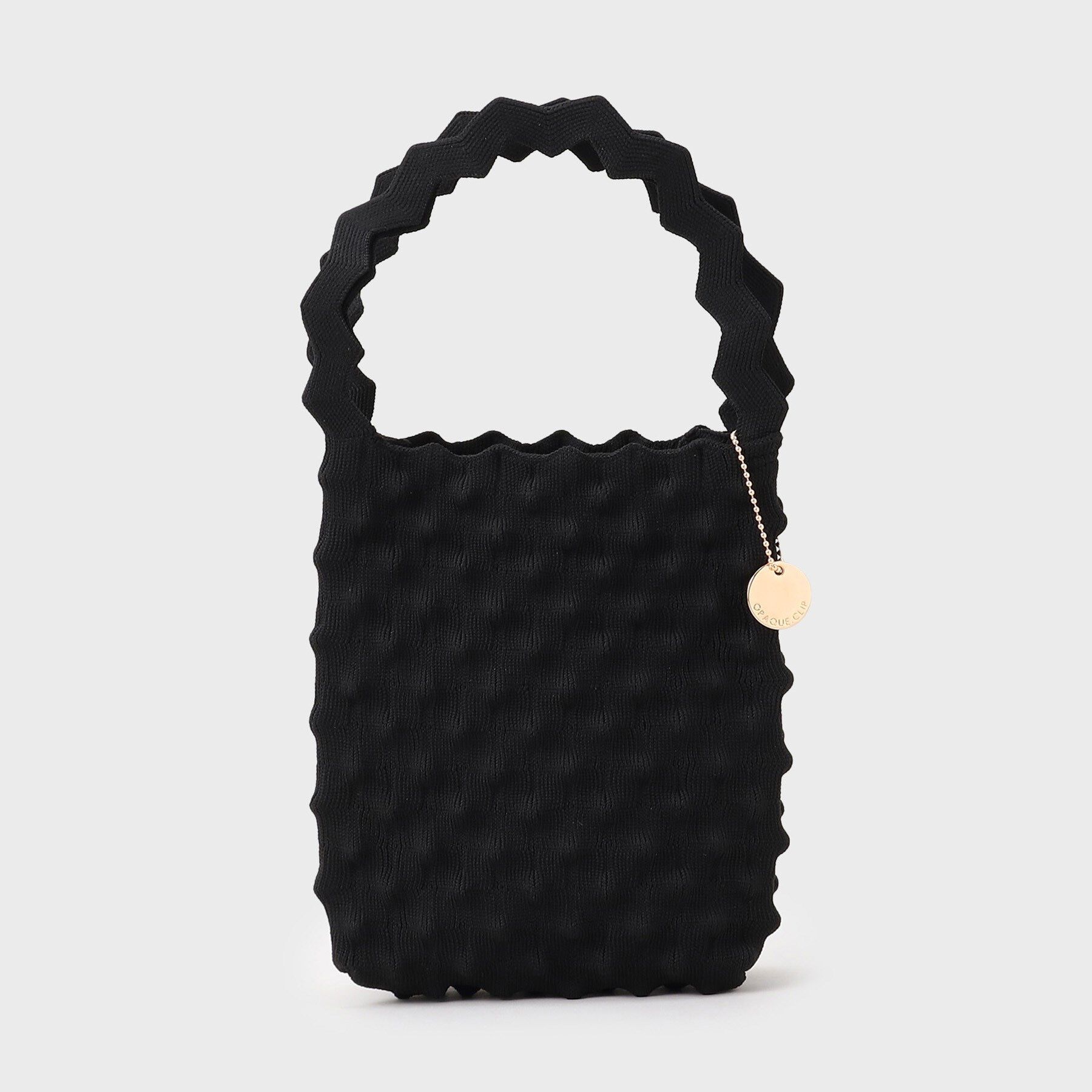 OPAQUE.CLIP「ポコポコニットバッグ」|ハンドバッグ|ブラック(019)